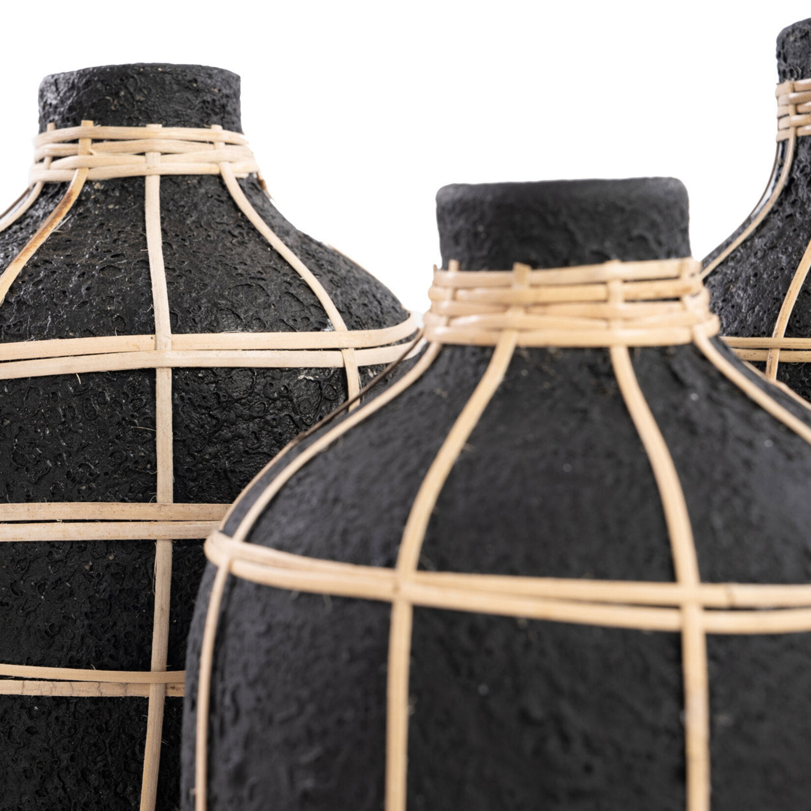 Bazar Bizar Antwerp The Whoopy Vase - Black Natural - S