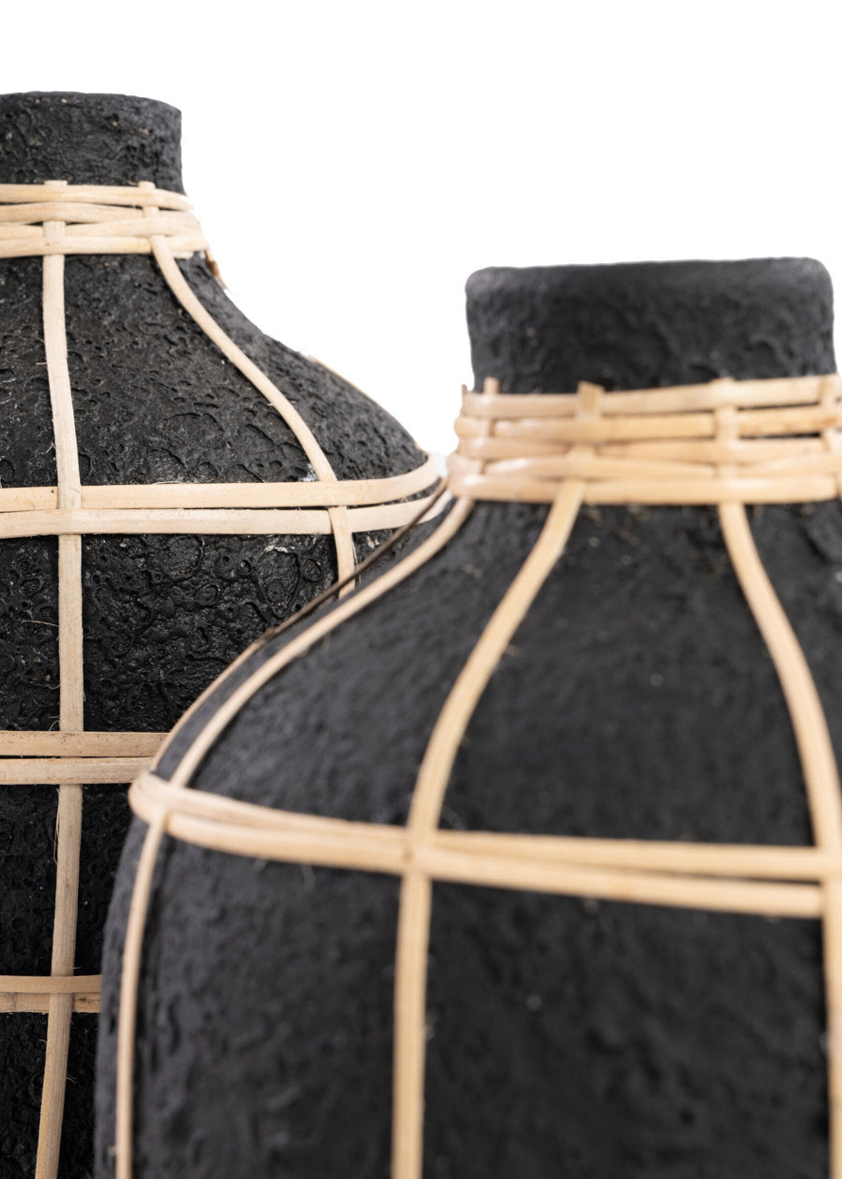 Bazar Bizar Antwerp The Whoopy Vase - Black Natural - S