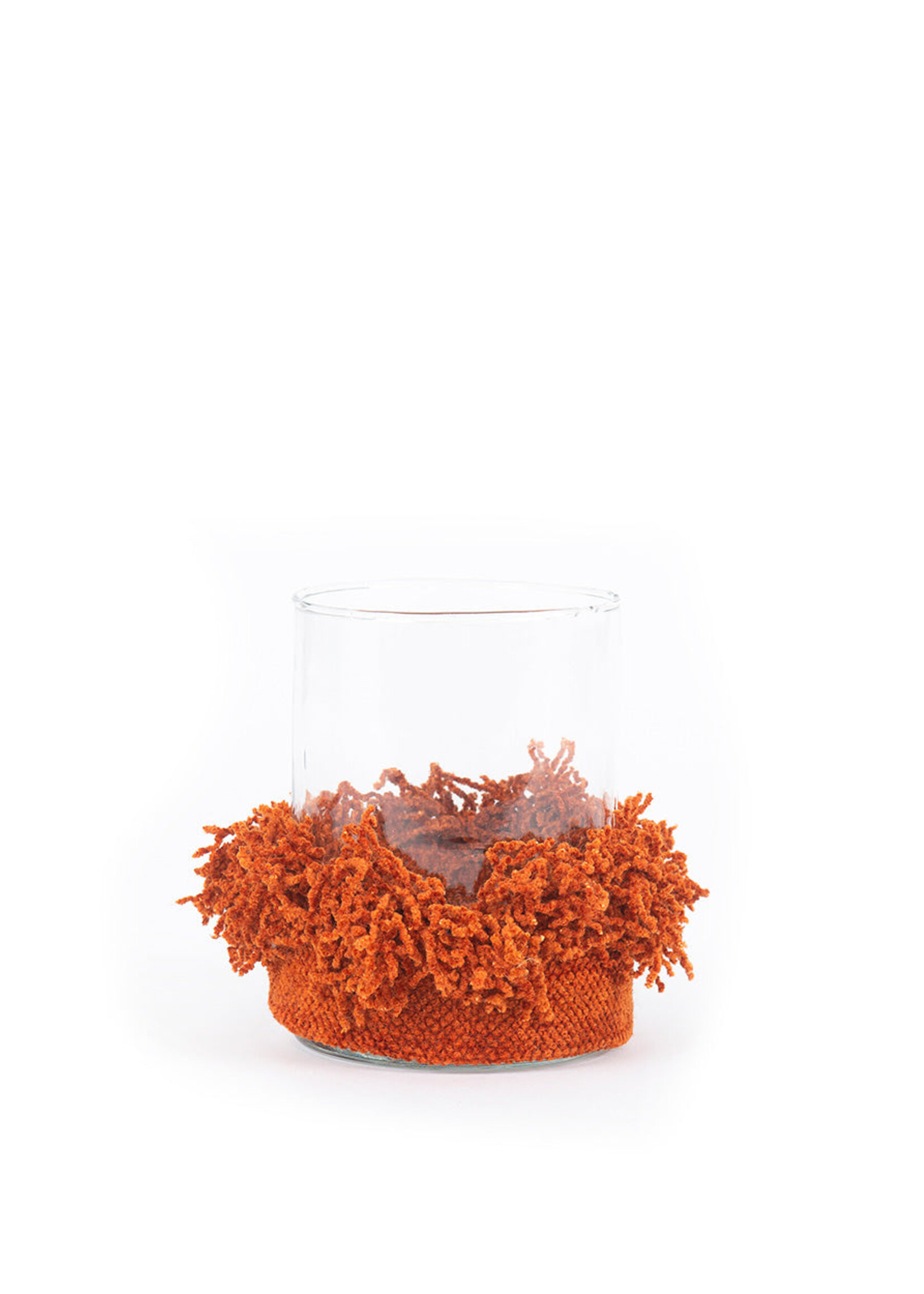 Bazar Bizar Antwerp The Oh My Gee Candle Holder - Rust Velvet - M