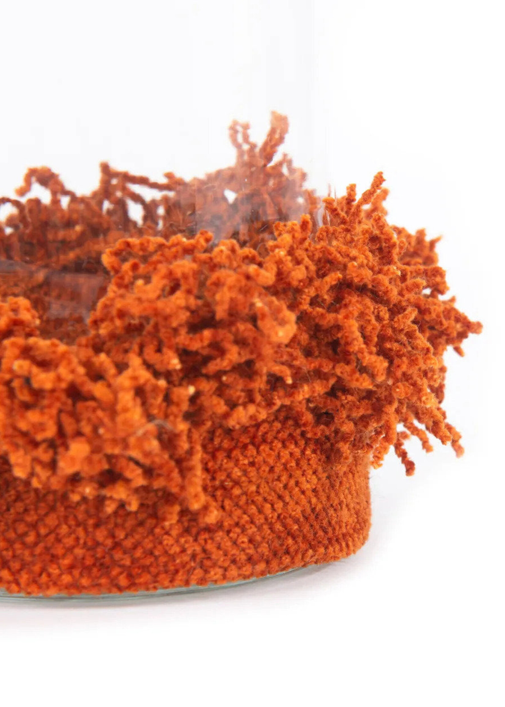 Bazar Bizar Antwerp The Oh My Gee Candle Holder - Rust Velvet - M
