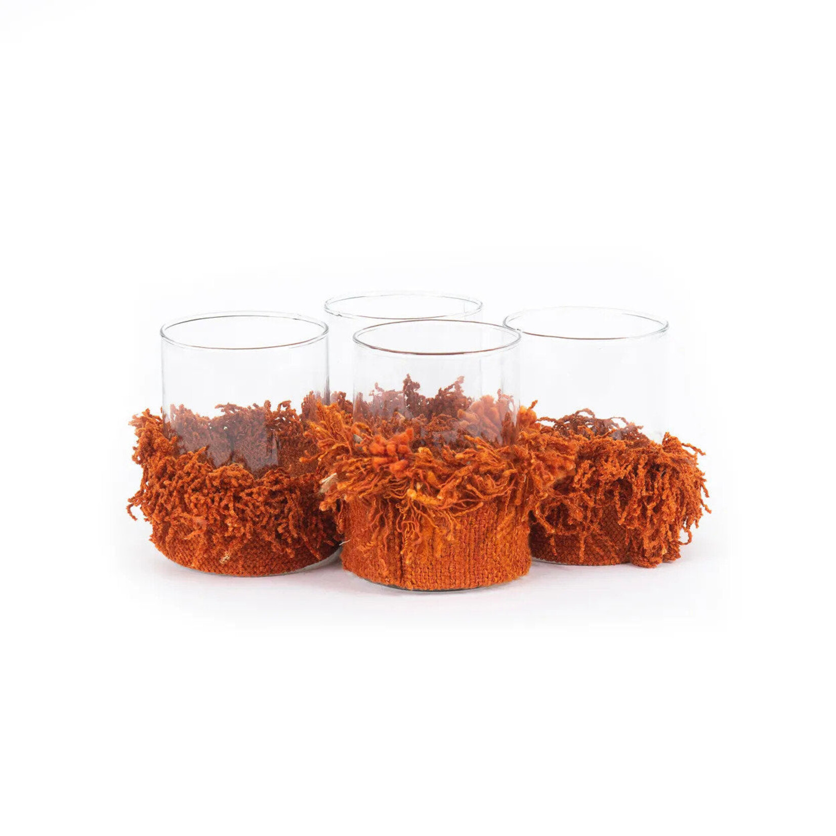Bazar Bizar Antwerp The Oh My Gee Candle Holder - Rust Velvet - M