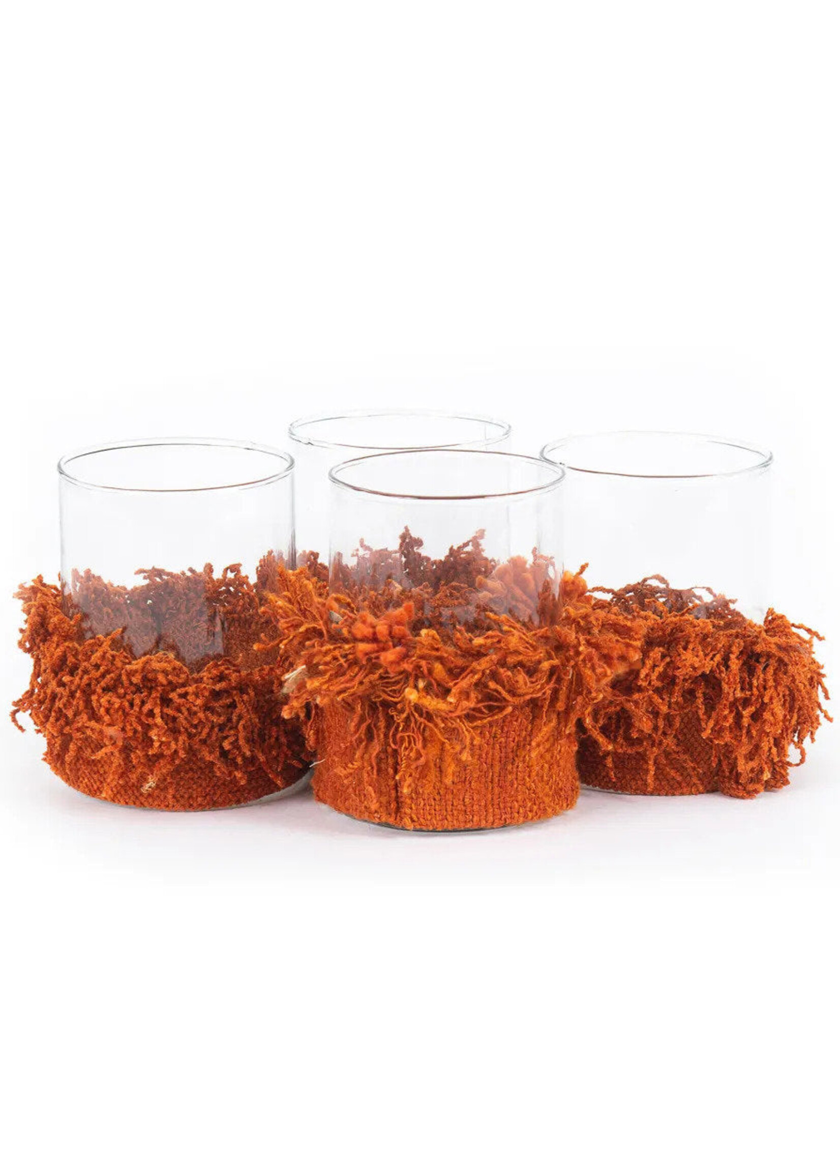 Bazar Bizar Antwerp The Oh My Gee Candle Holder - Rust Velvet - M