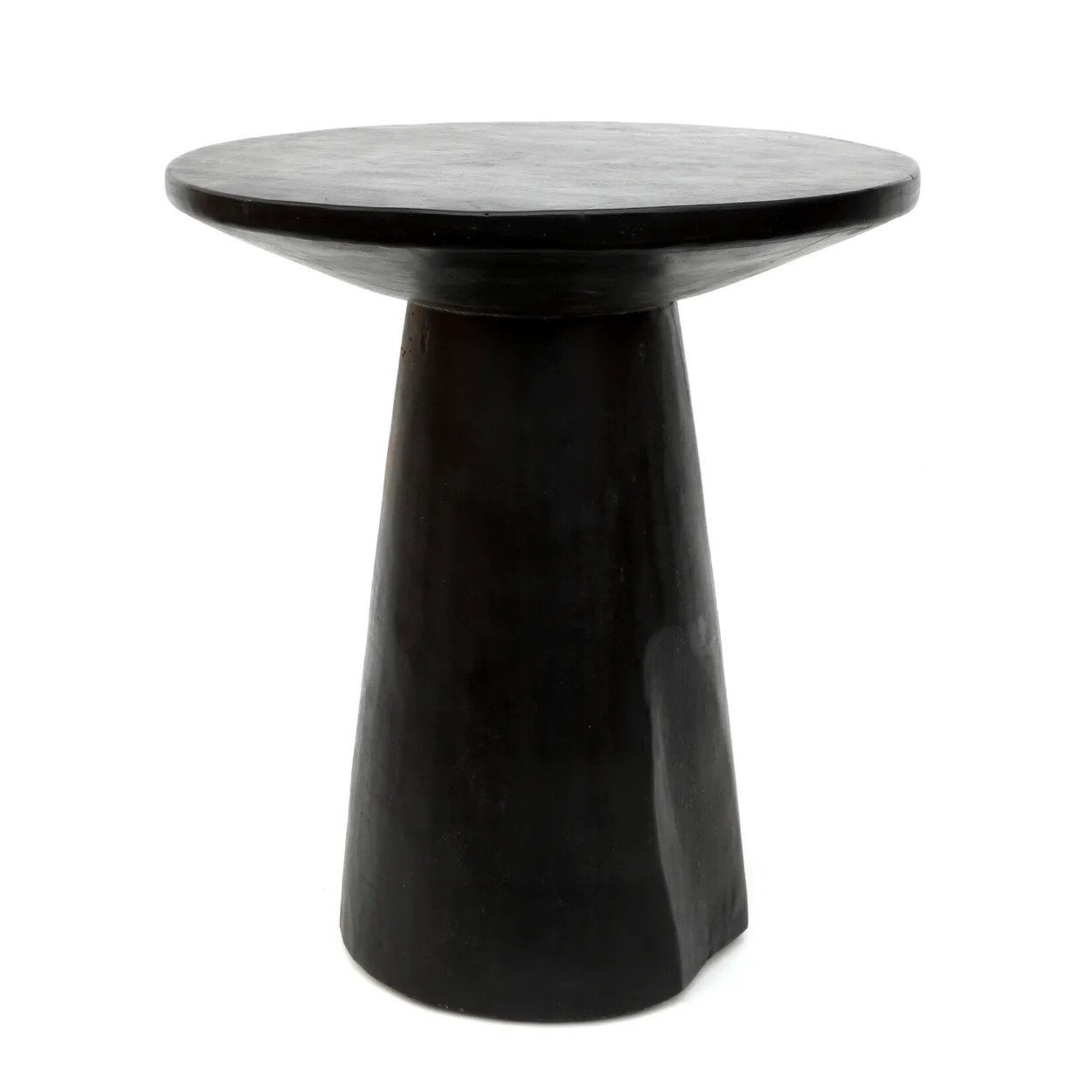 Bazar Bizar Antwerp The Timber Conic Side Table - Black - 50