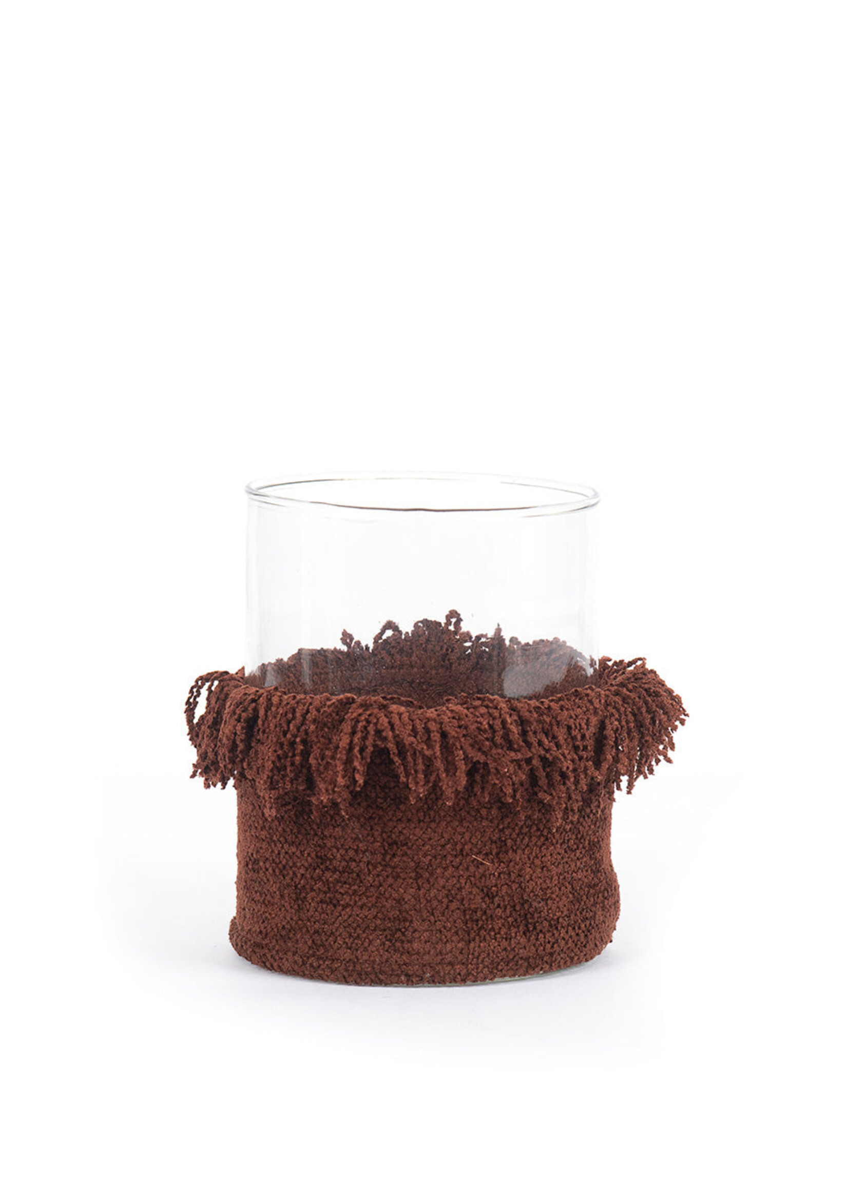 Bazar Bizar Antwerp The Oh My Gee Candle Holder - Burgundy Velvet - L