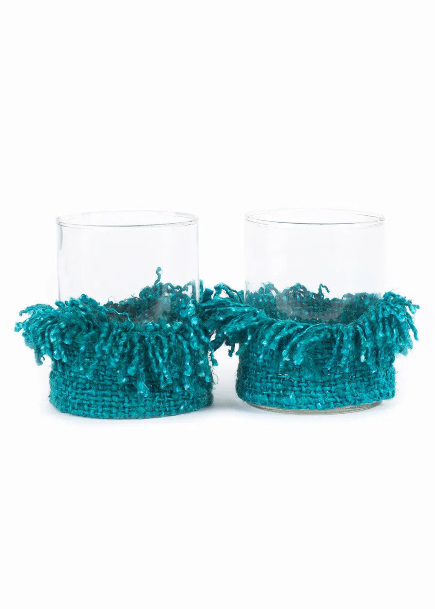Bazar Bizar Antwerp The Oh My Gee Candle Holder - Aqua - L
