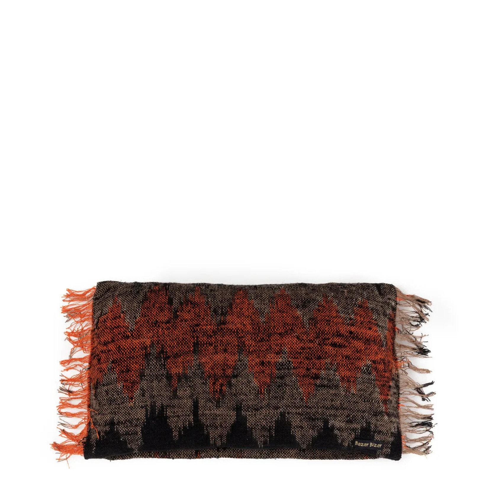 Bazar Bizar Antwerp The Oh My Gee Cushion Cover - Black Orange - 30x50