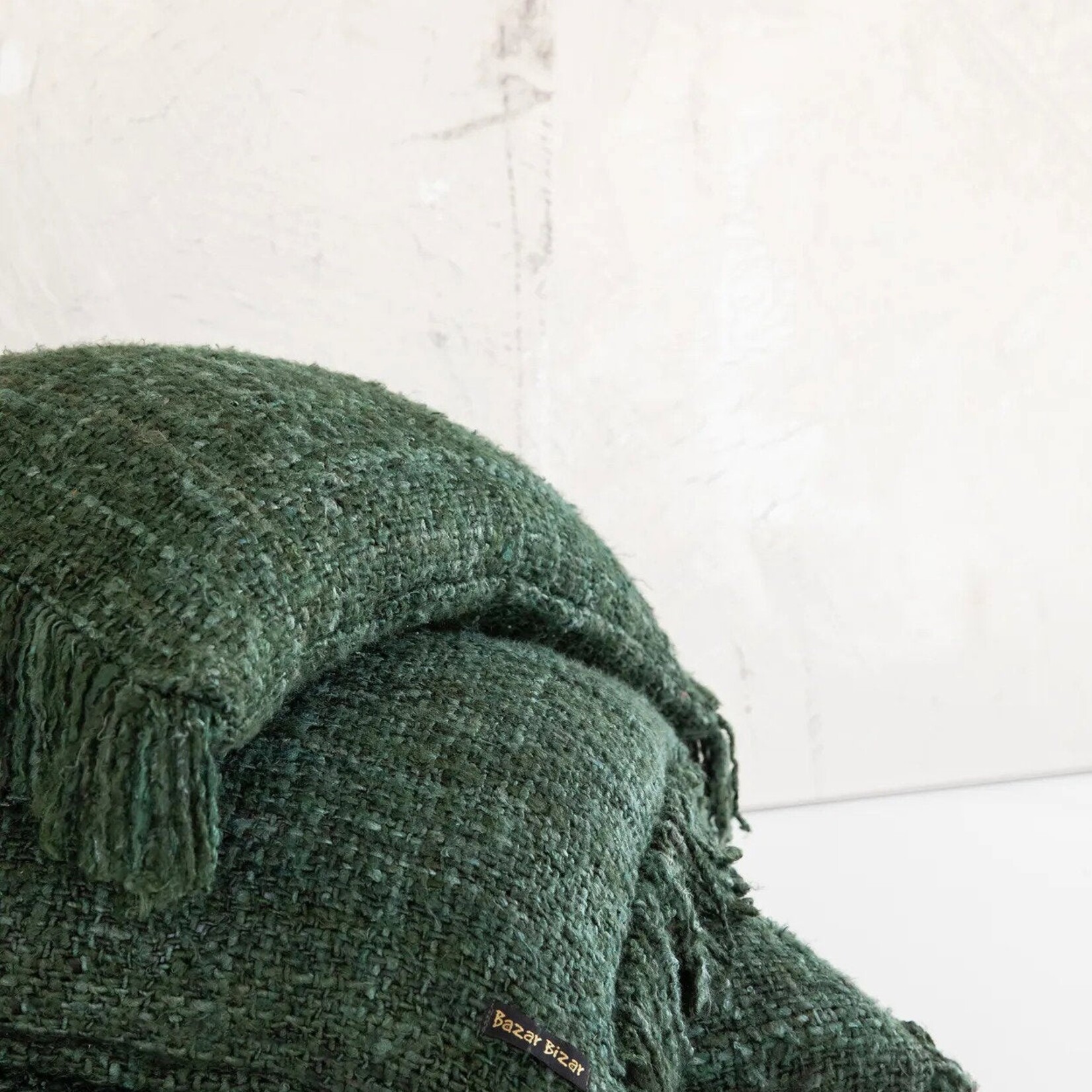 Bazar Bizar Antwerp The Oh My Gee Cushion Cover - Forest Green - 30x50