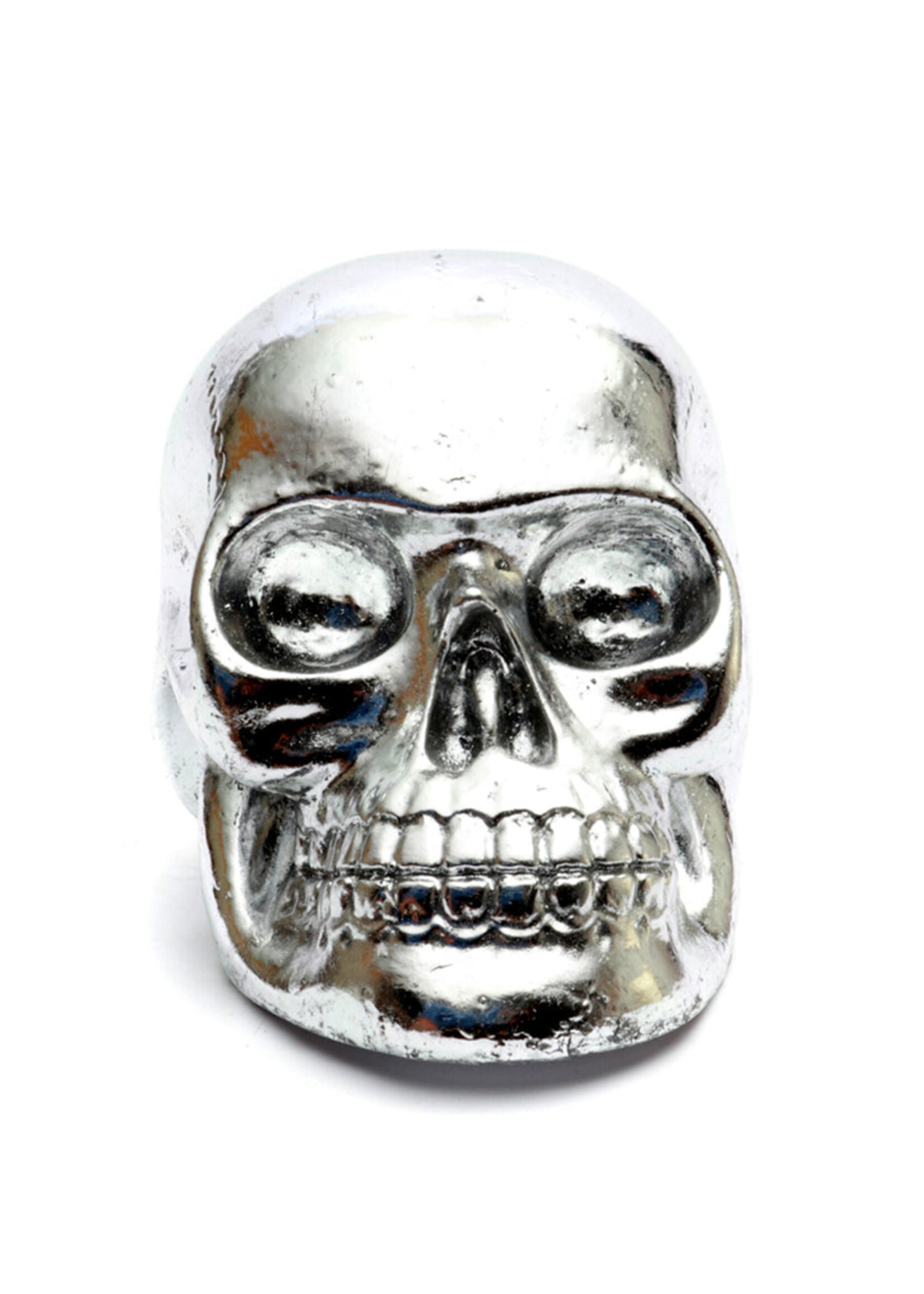 Bazar Bizar Antwerp The Resin Skull Head Silver M