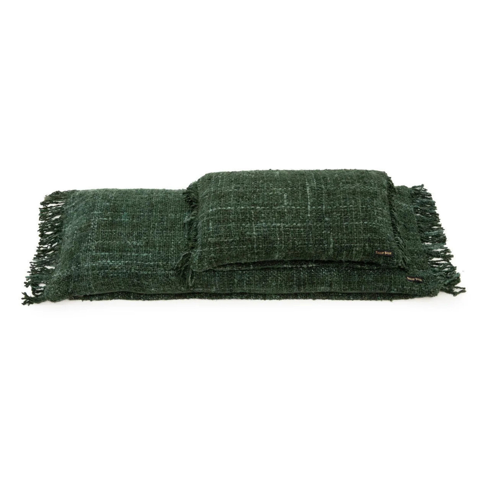 Bazar Bizar Antwerp The Oh My Gee Cushion Cover - Forest Green - 30x50