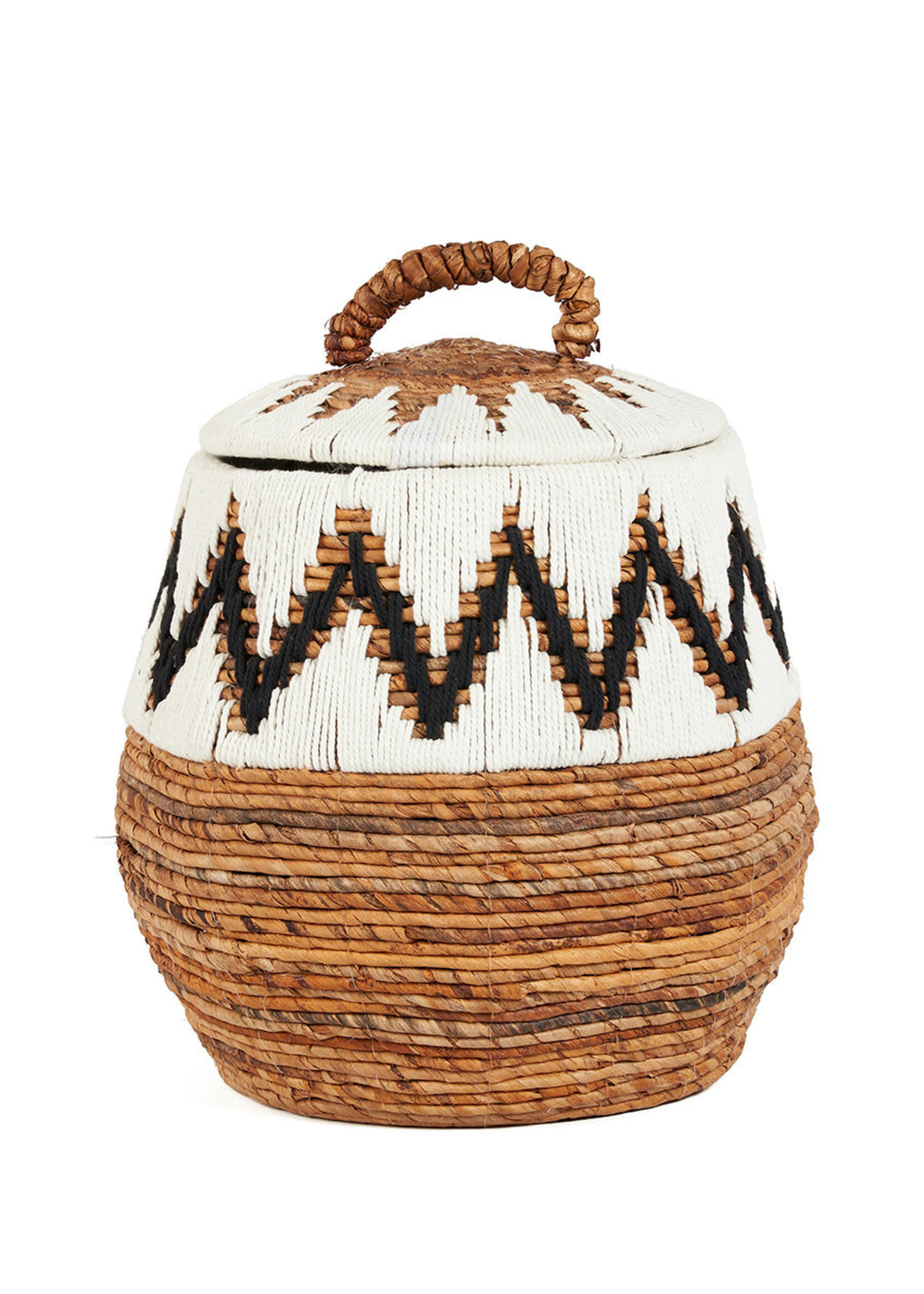 Bazar Bizar Antwerp The Little Bay Beach Basket - Natural White - M