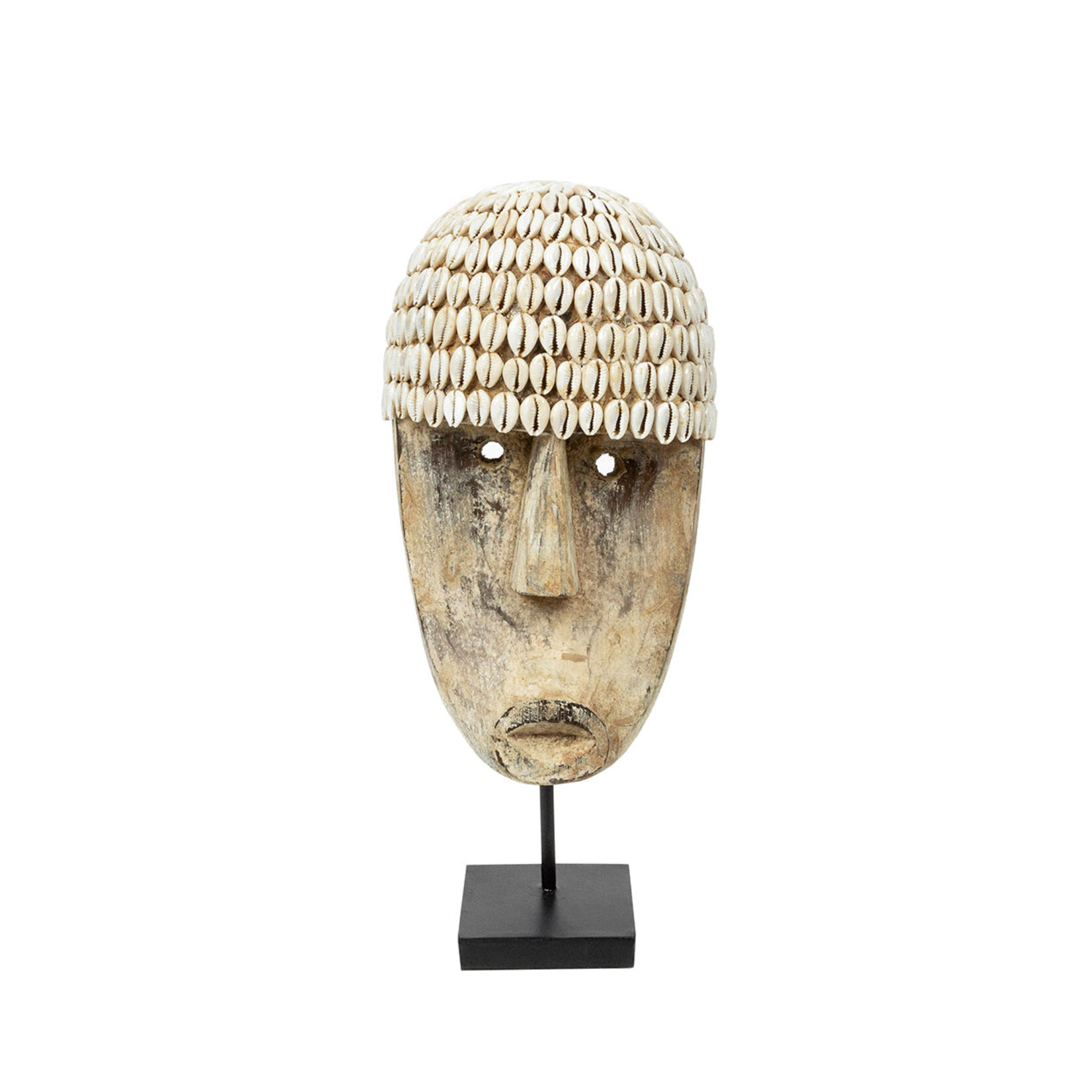 Bazar Bizar Antwerp The Cowrie Mask on Stand - Medium