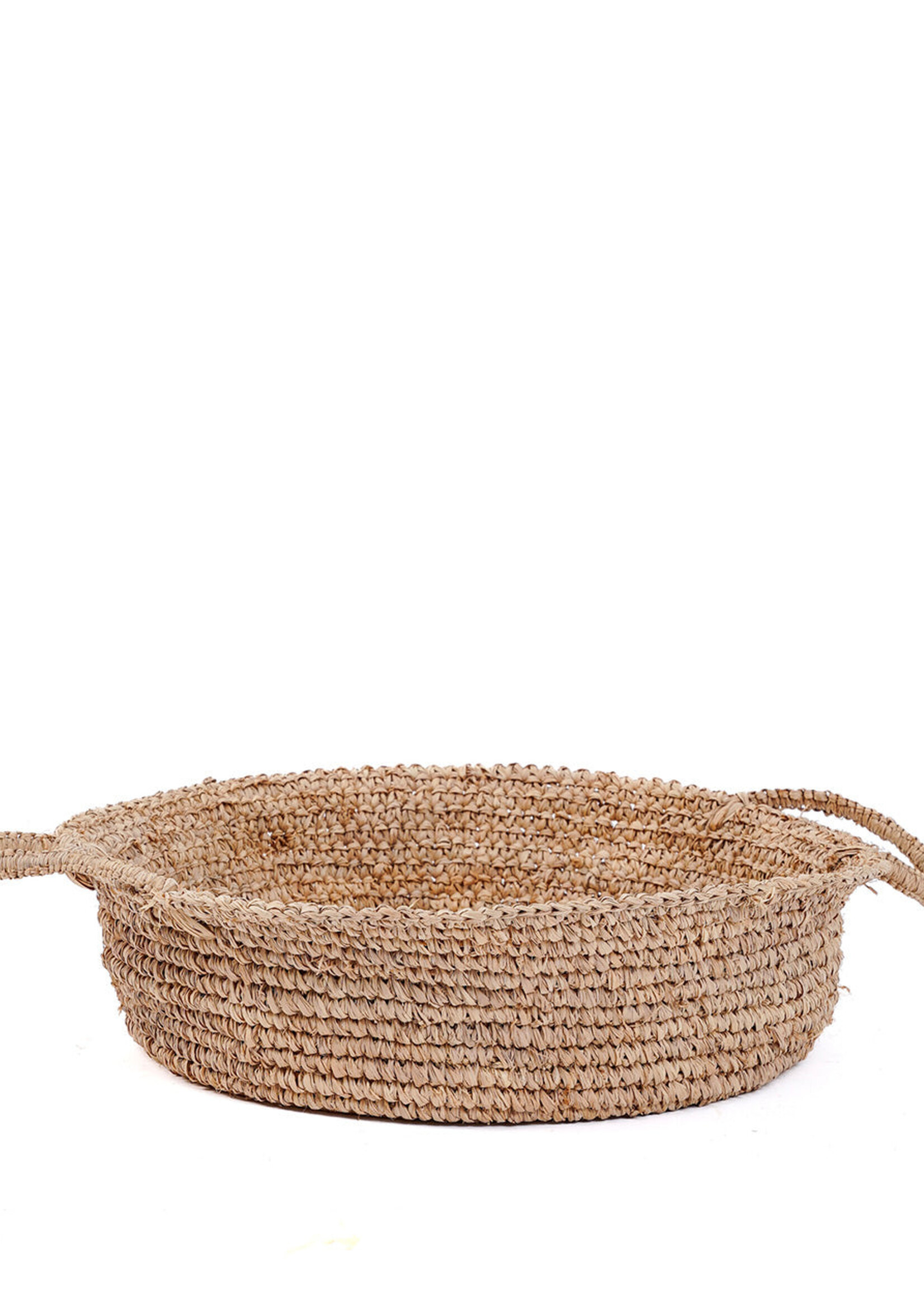 Bazar Bizar Antwerp The Raffia Basket Trays - Natural - L
