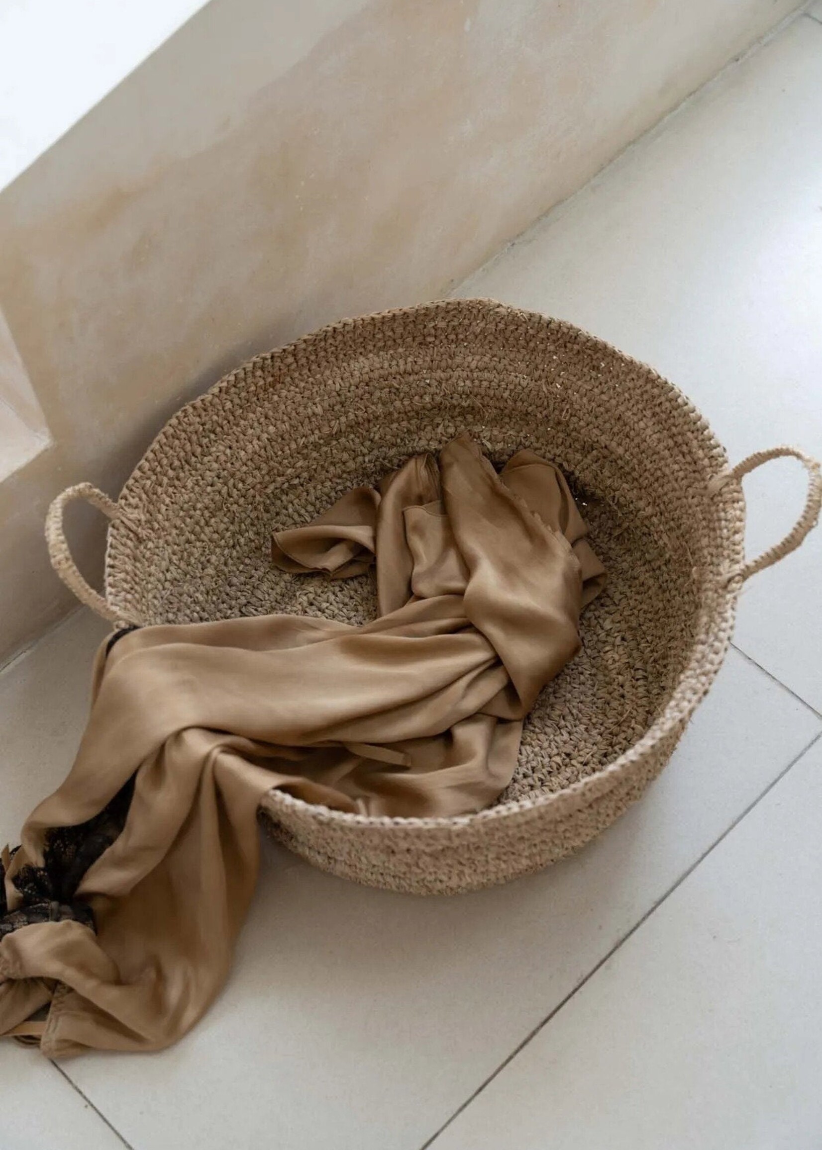 Bazar Bizar Antwerp The Raffia Basket Trays - Natural - L