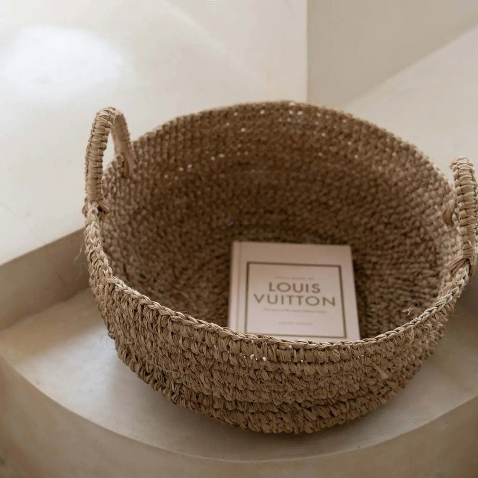 Bazar Bizar Antwerp The Raffia Basket Trays - Natural - L