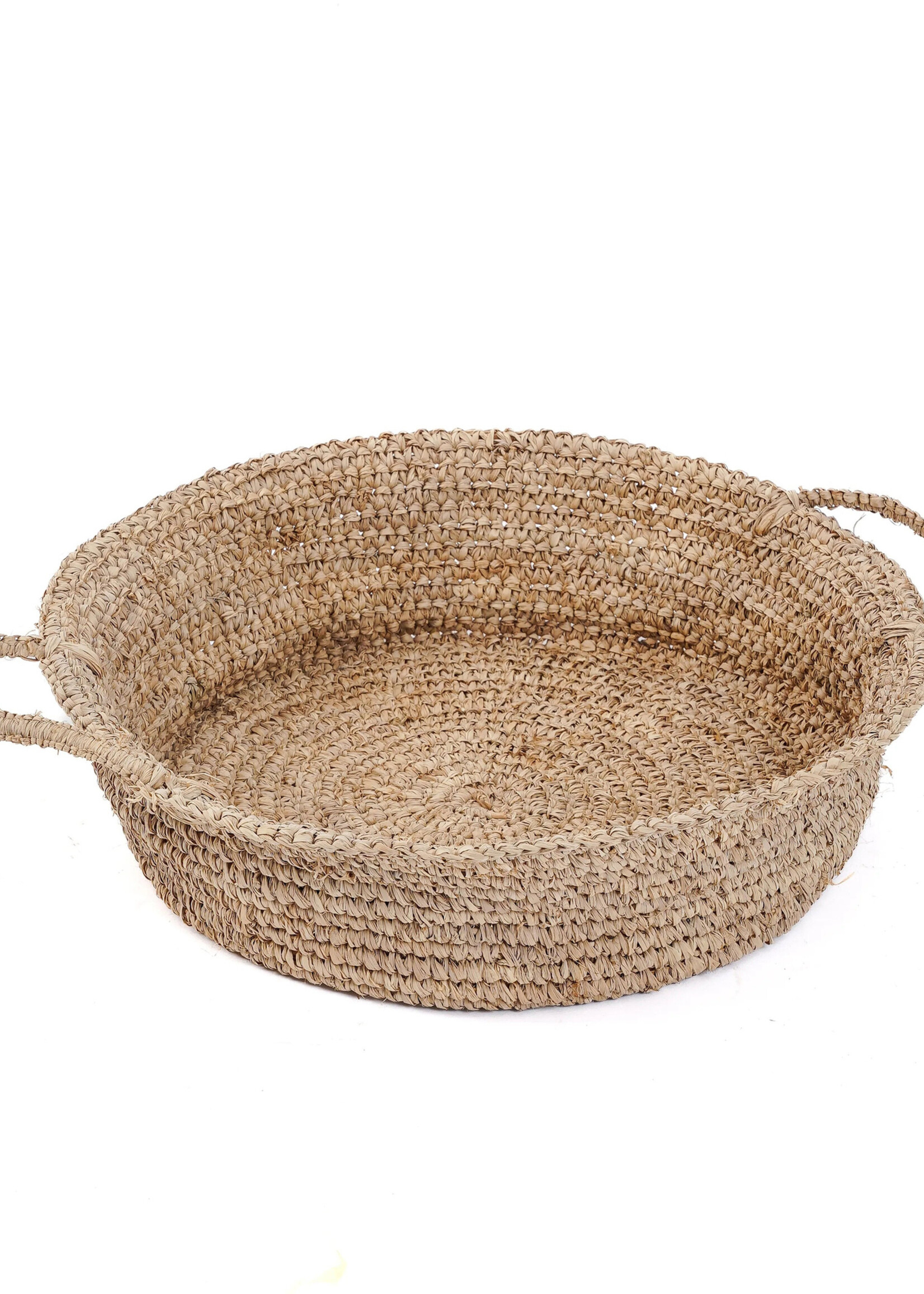 Bazar Bizar Antwerp The Raffia Basket Trays - Natural - L