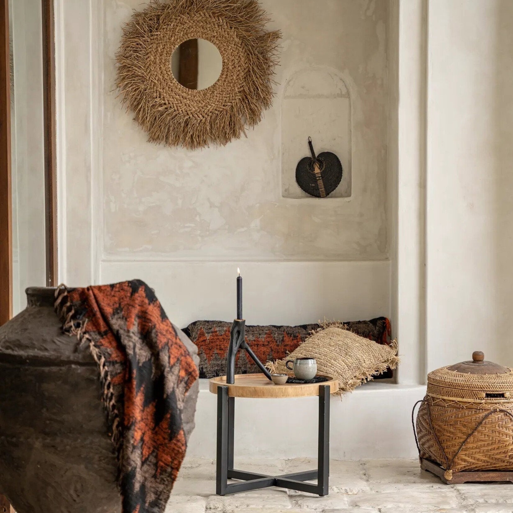 Bazar Bizar Antwerp The s'il vous Plaid - Black Orange