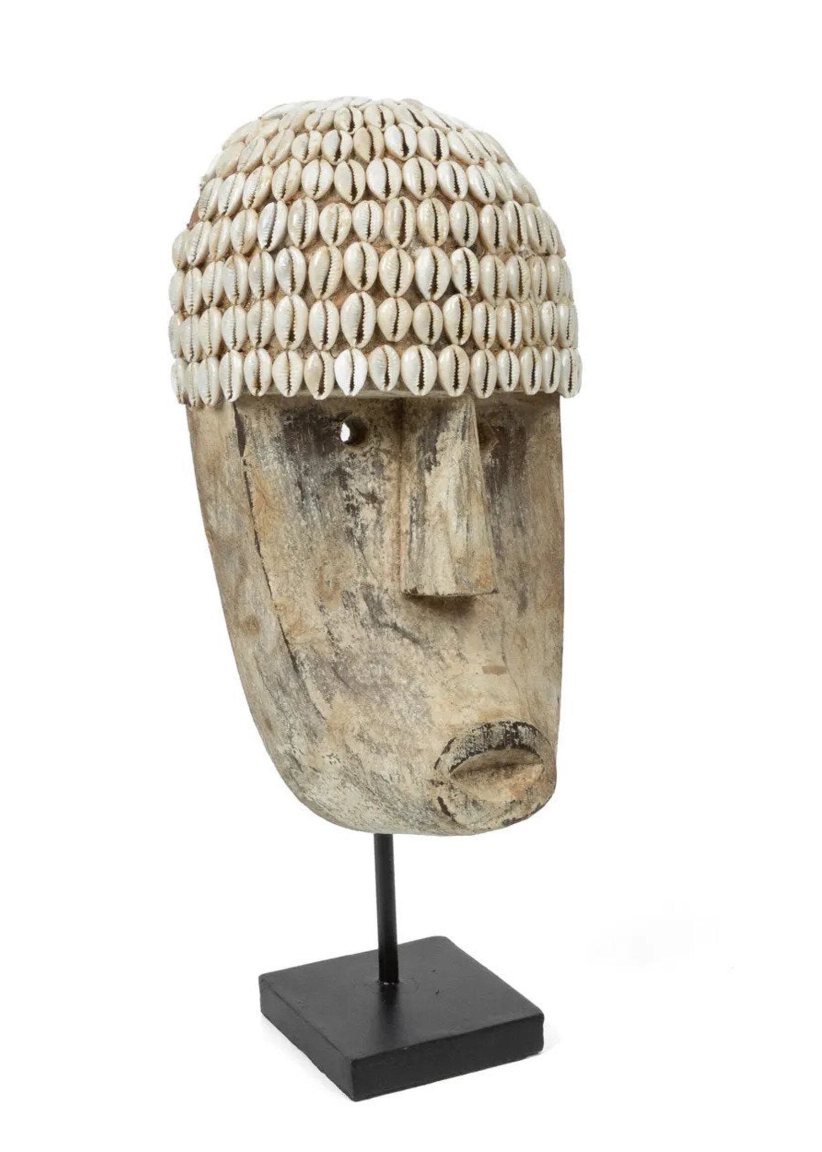 Bazar Bizar Antwerp The Cowrie Mask on Stand - Medium