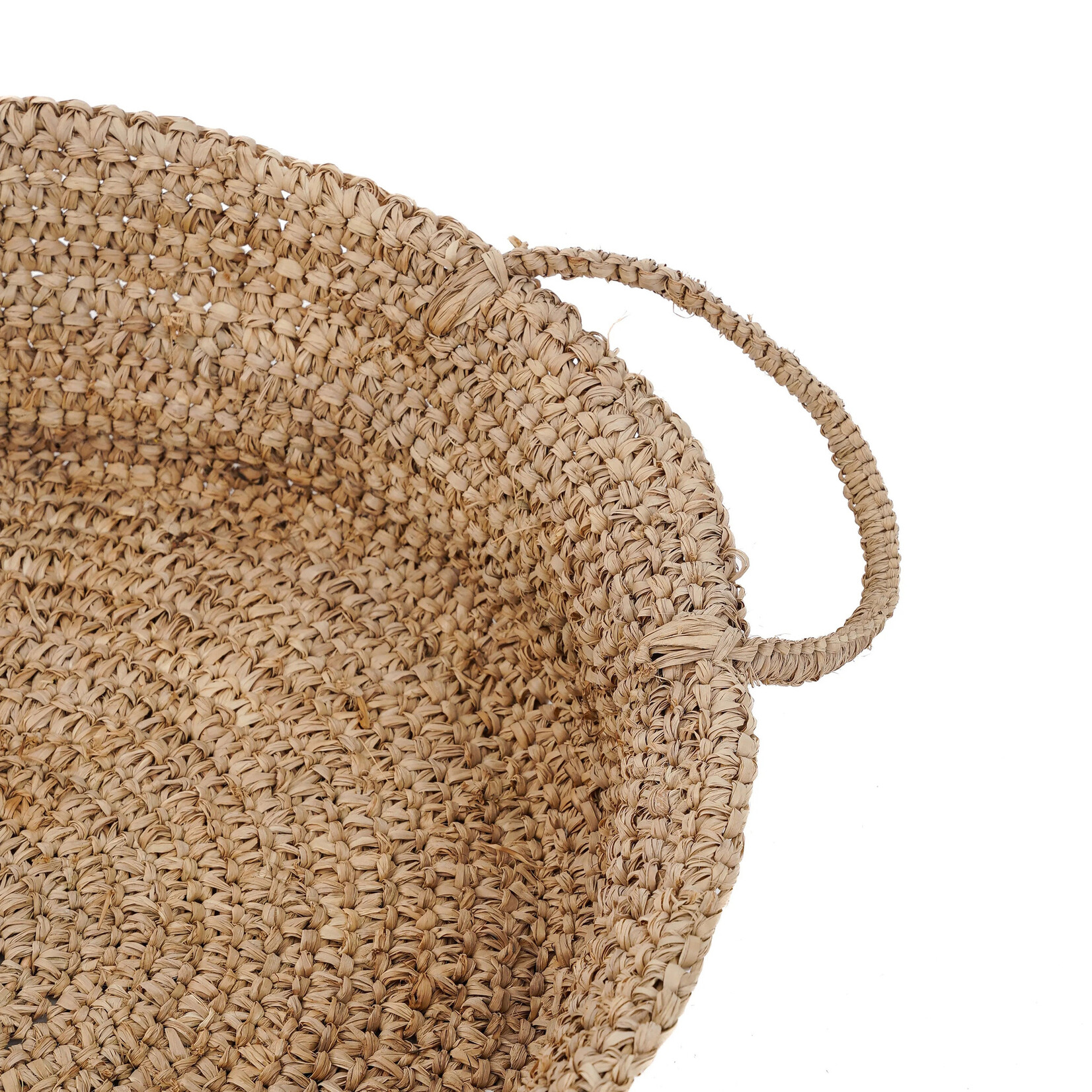 Bazar Bizar Antwerp The Raffia Basket Trays - Natural - L