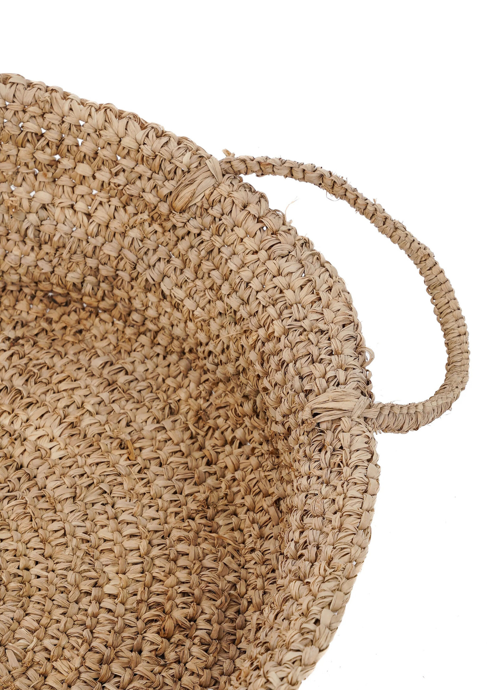 Bazar Bizar Antwerp The Raffia Basket Trays - Natural - L