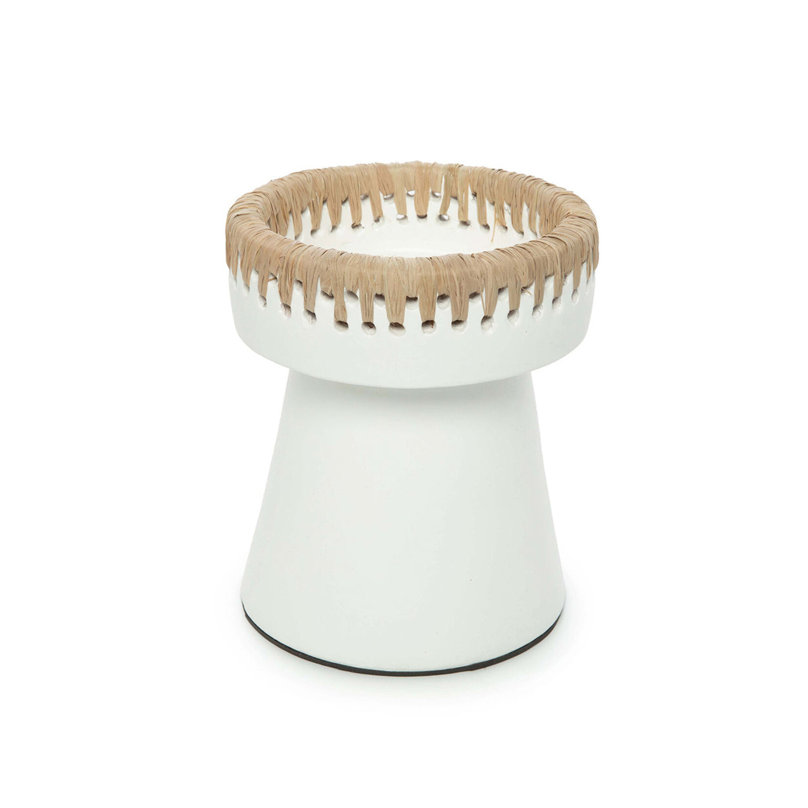 Bazar Bizar Antwerp The Pretty Candle Holder - White Natural - M