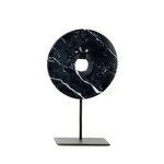 Bazar Bizar Antwerp The Marble Disc on Stand - Black - M