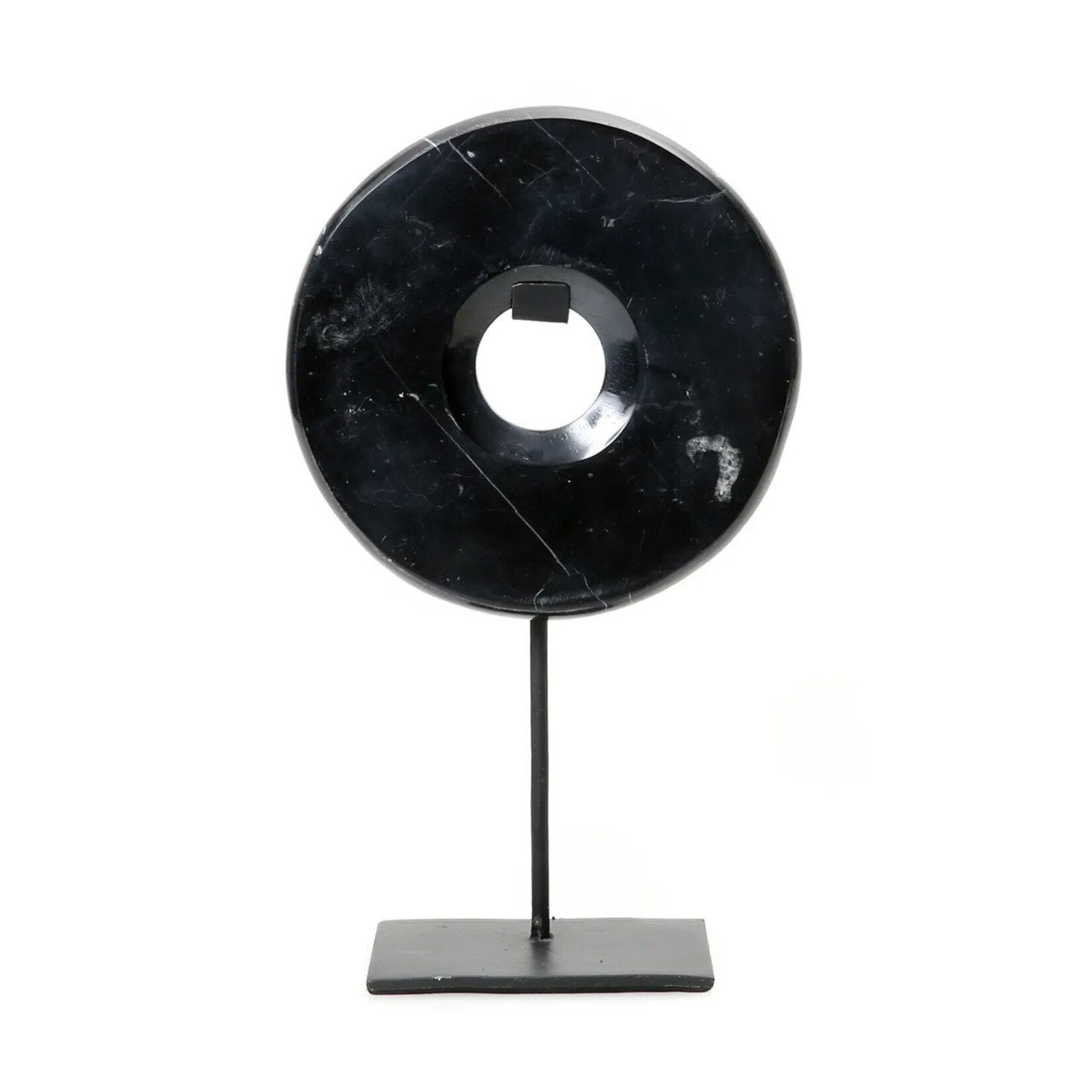 Bazar Bizar Antwerp The Marble Disc on Stand - Black - M