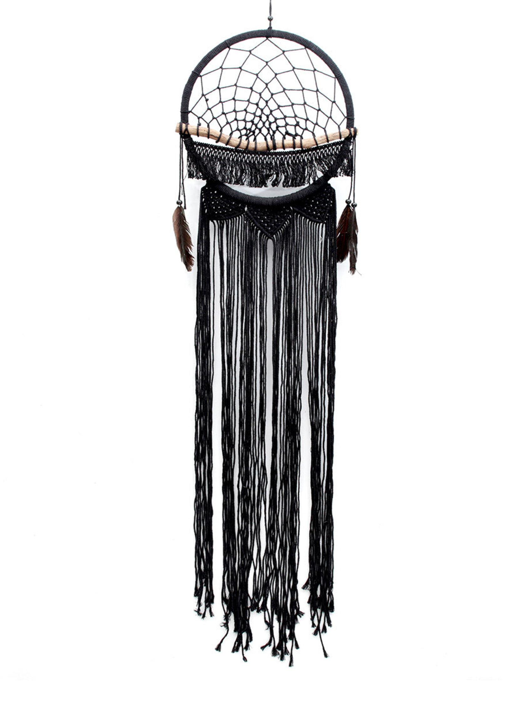 Bazar Bizar Antwerp The Macrame Wood Dreamer - Black