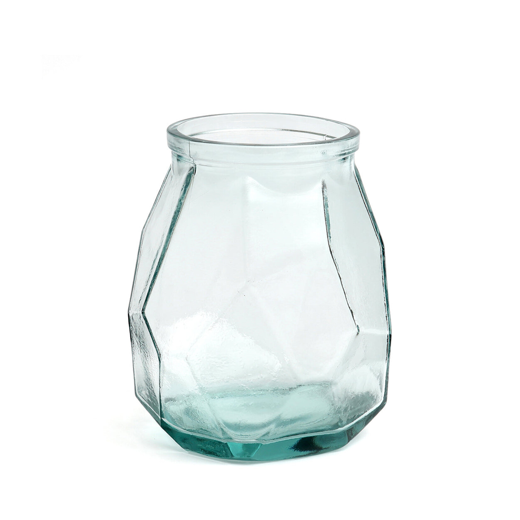 Bazar Bizar Antwerp The Wide Origami Vase - Blue