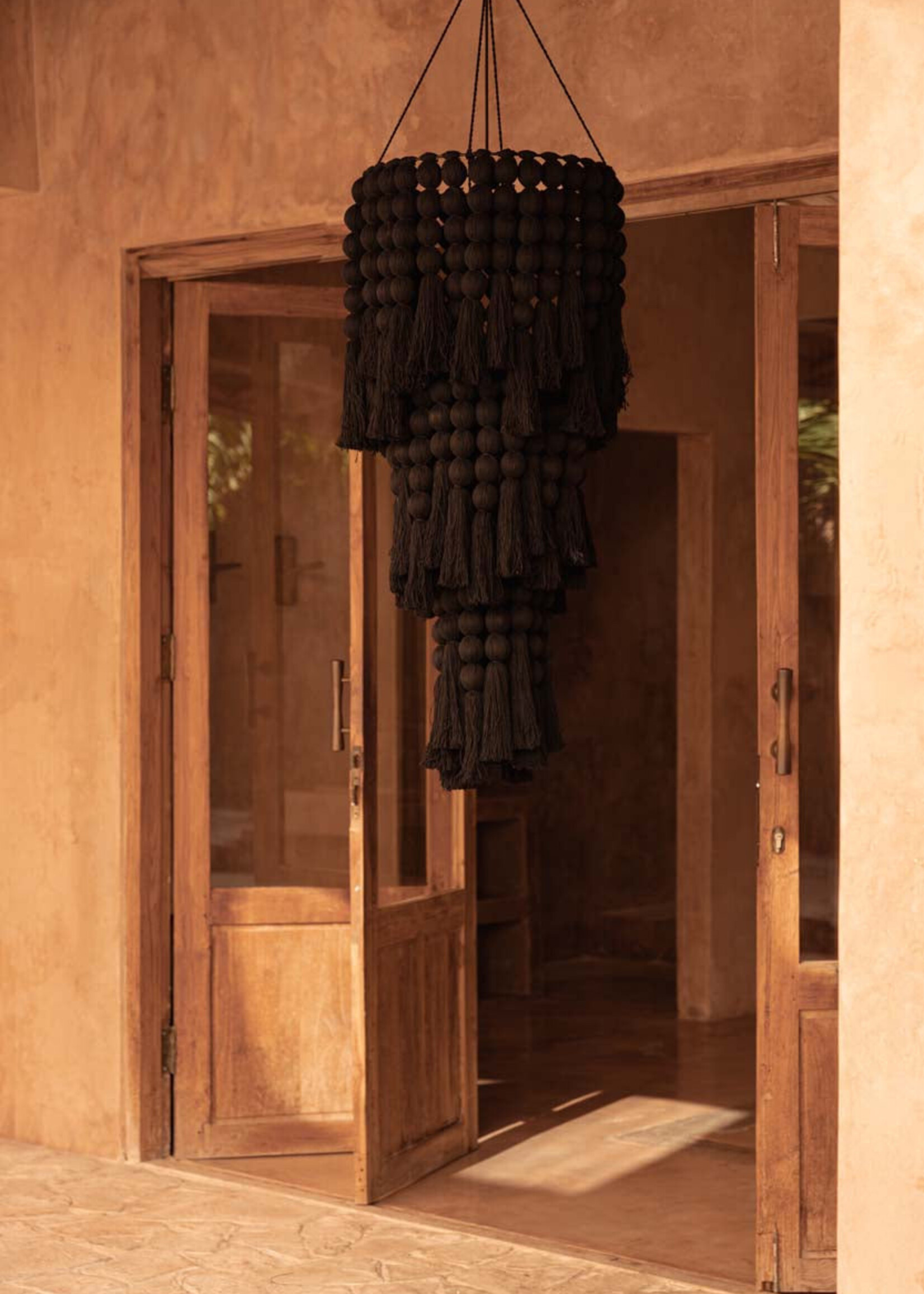 Bazar Bizar Antwerp The Nomad Cotton Chandelier - Black - XL