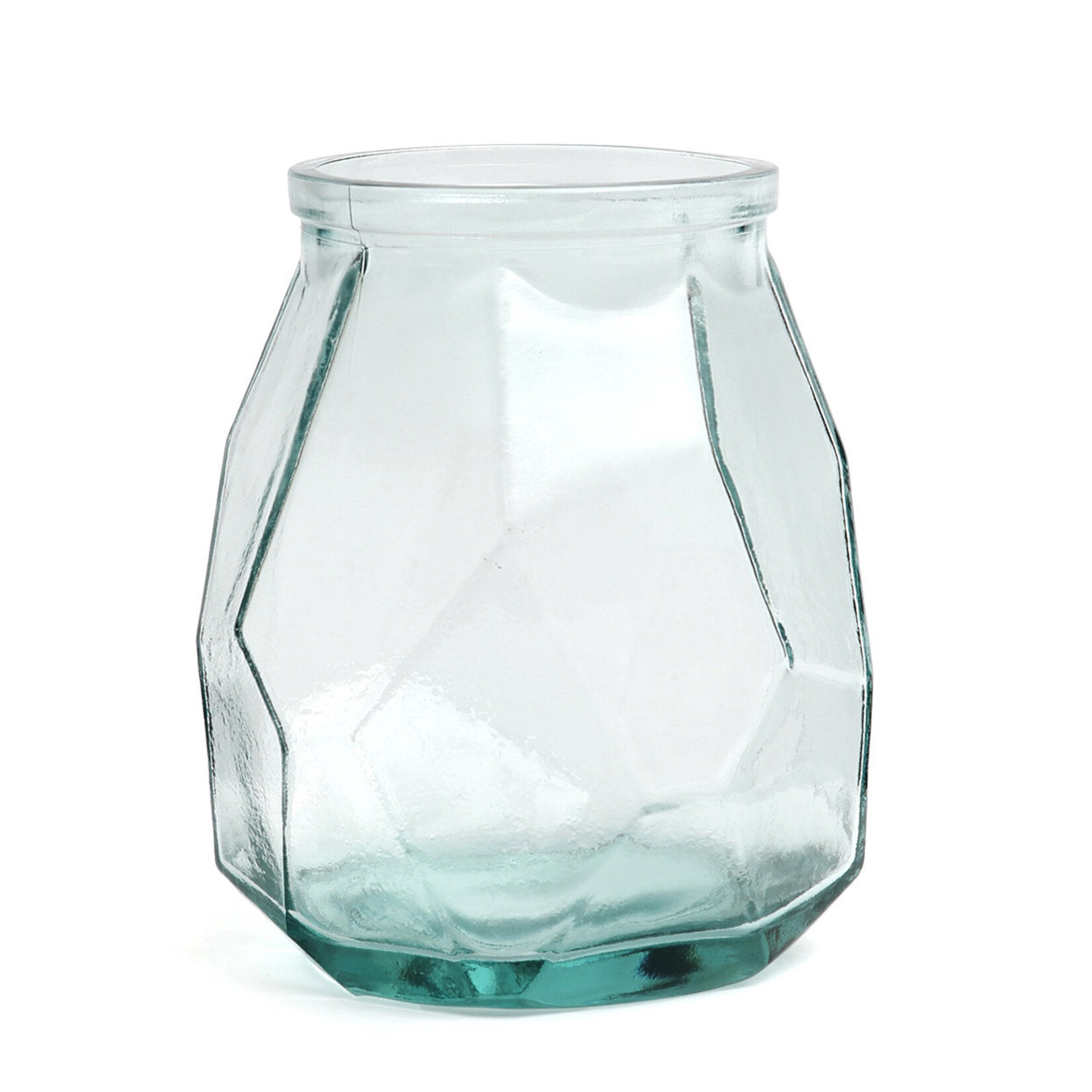 Bazar Bizar Antwerp The Wide Origami Vase - Blue