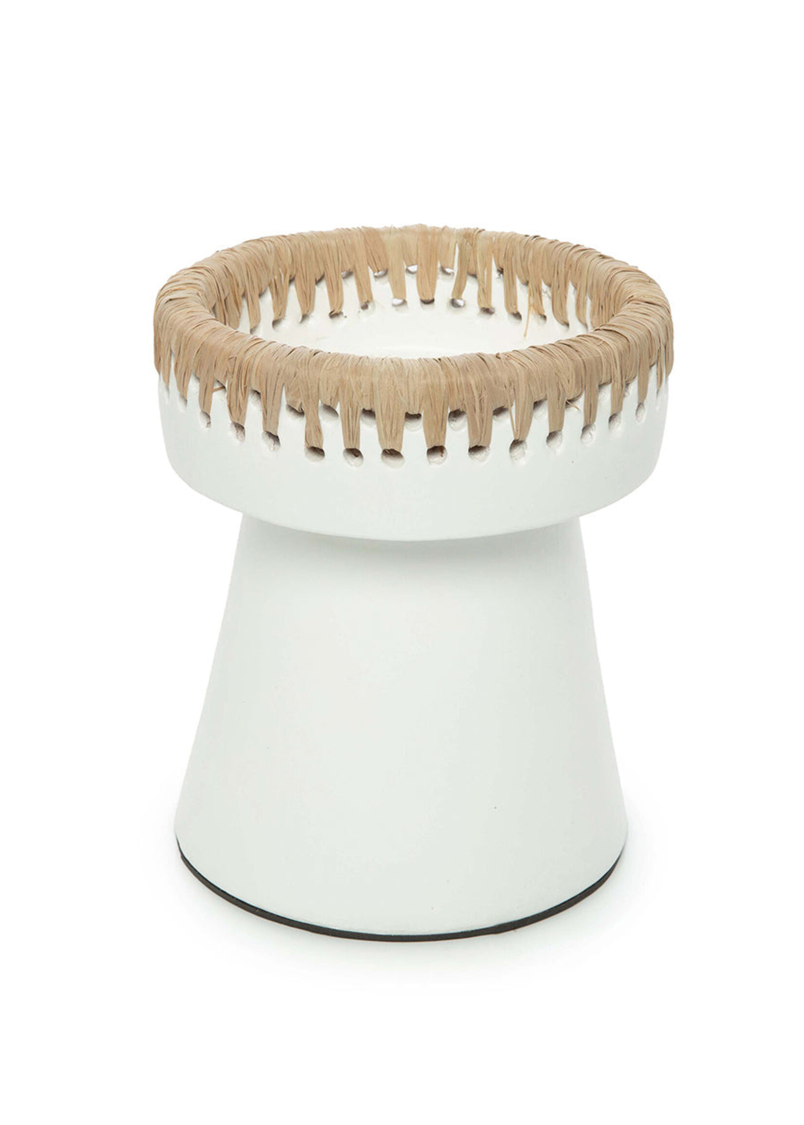Bazar Bizar Antwerp The Pretty Candle Holder - White Natural - M