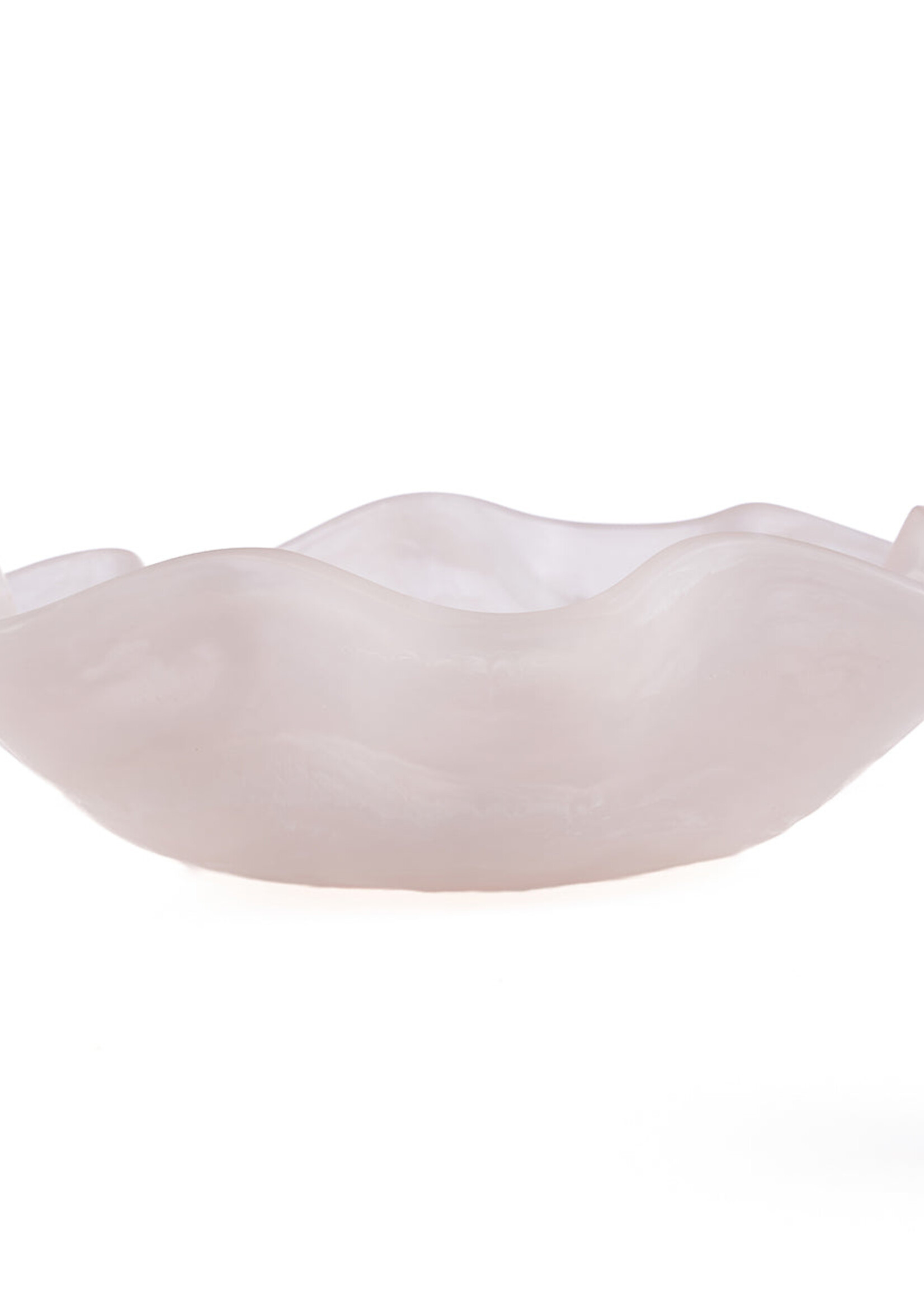 Bazar Bizar Antwerp The Resin Organic Fruit Bowl - Pink White