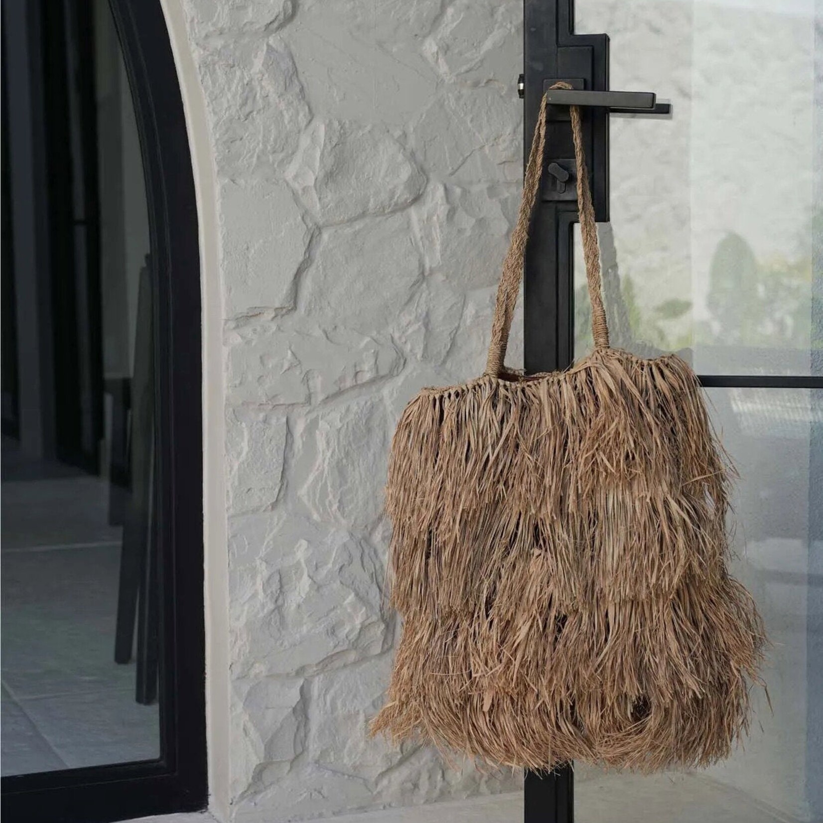 Bazar Bizar Antwerp The Raffia Bahamas Tote - Natural