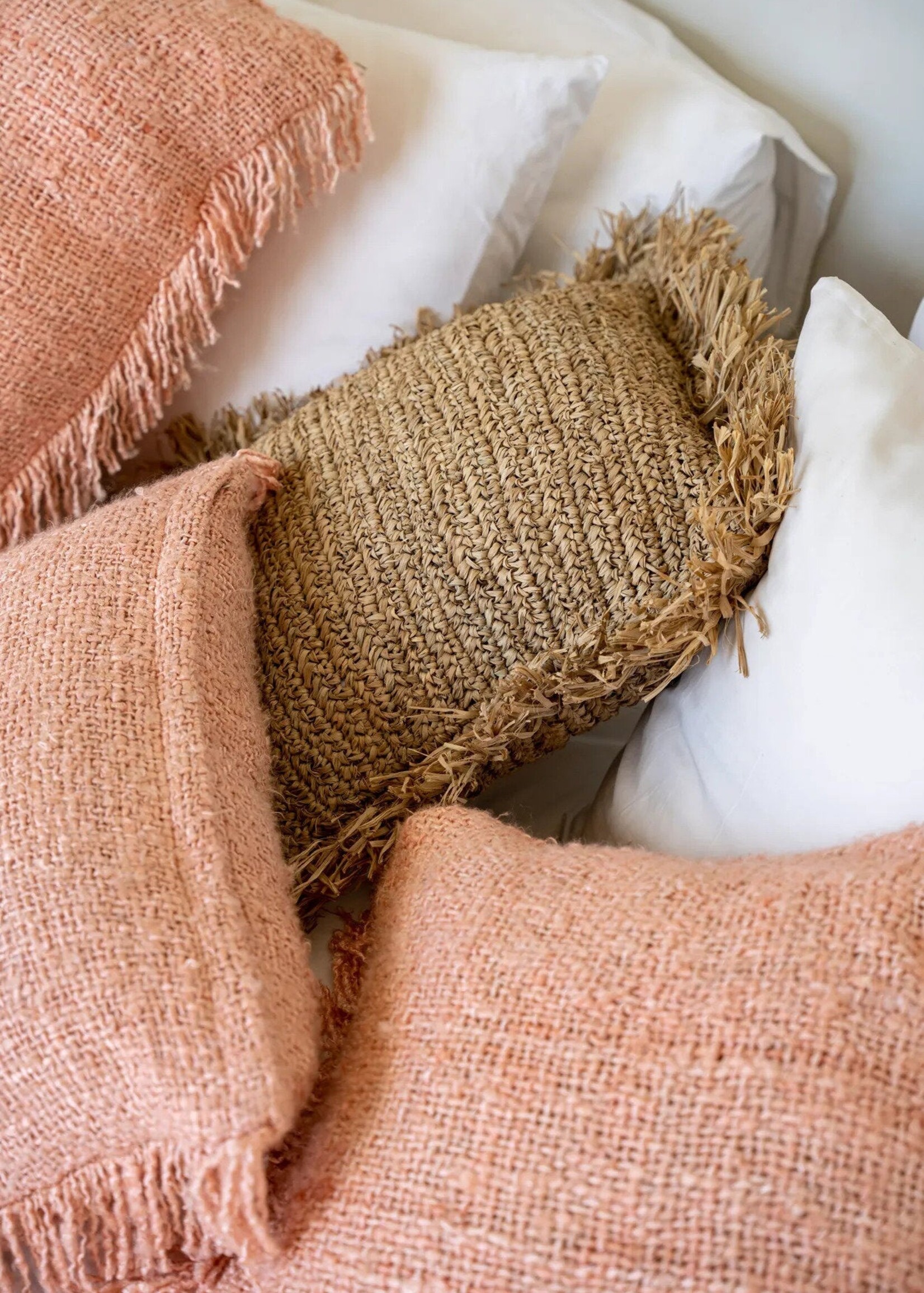 Bazar Bizar Antwerp The Oh My Gee Cushion Cover - Salmon Pink - 35x100