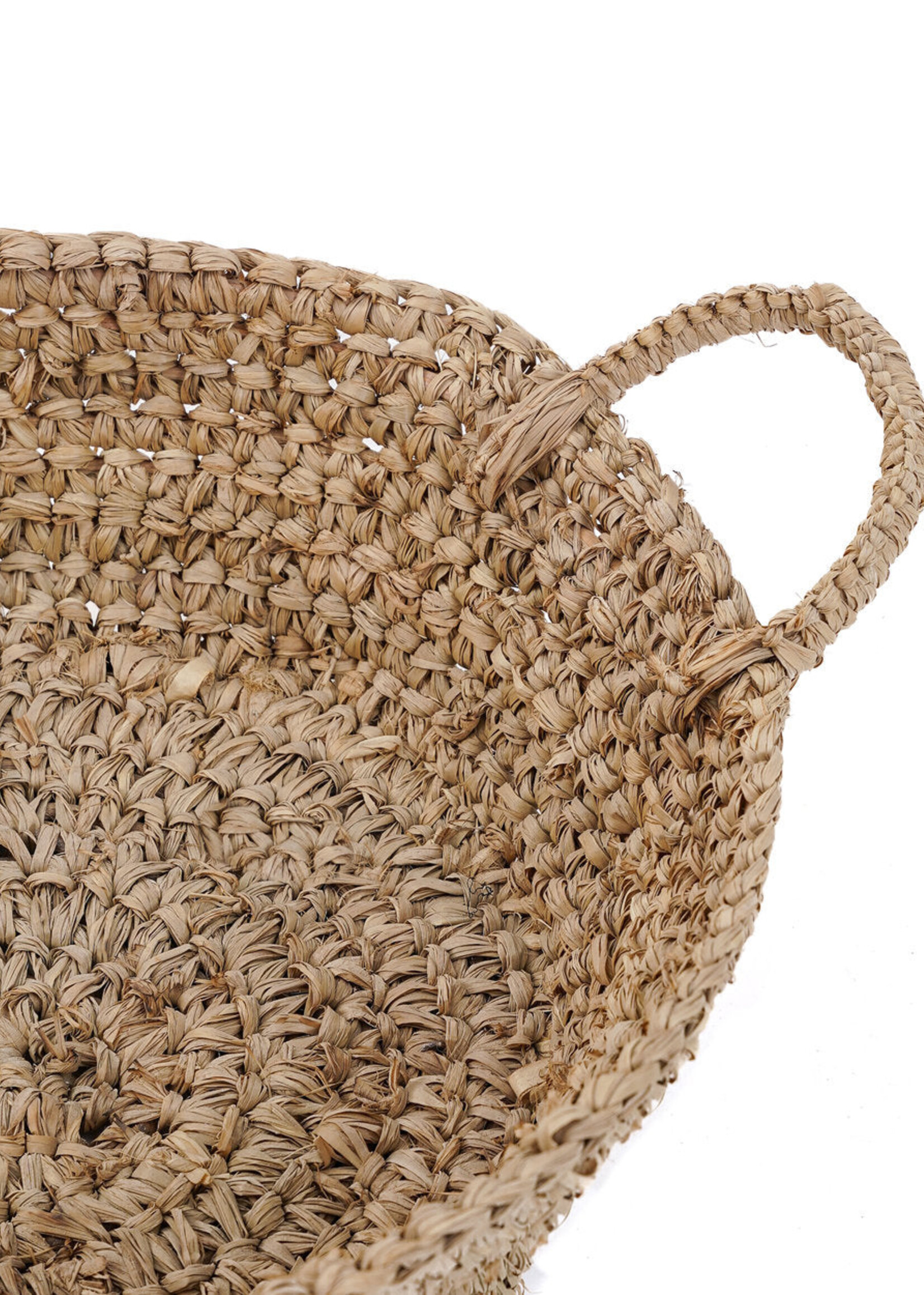 Bazar Bizar Antwerp The Raffia Basket Trays - Natural - S