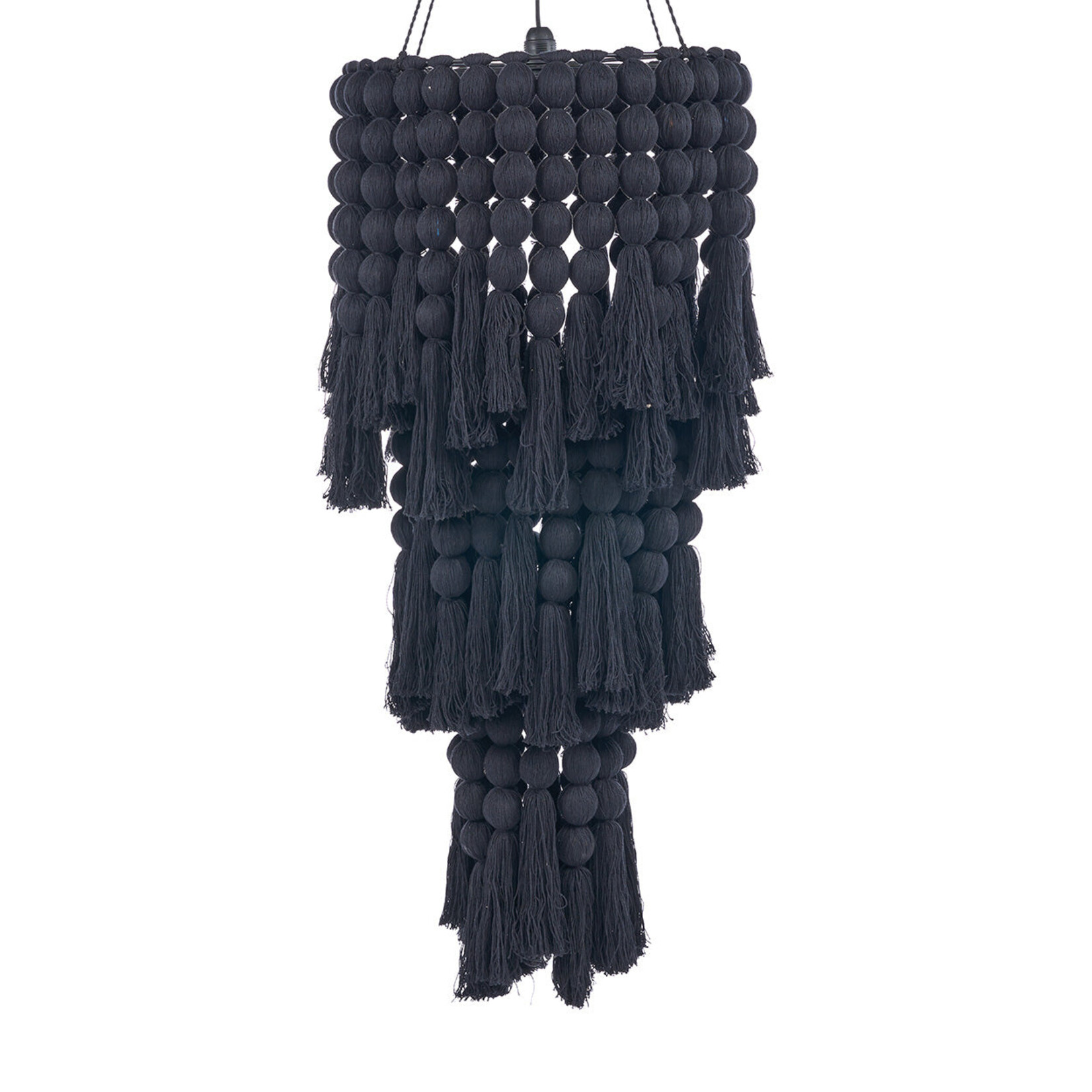 Bazar Bizar Antwerp The Nomad Cotton Chandelier - Black - XL