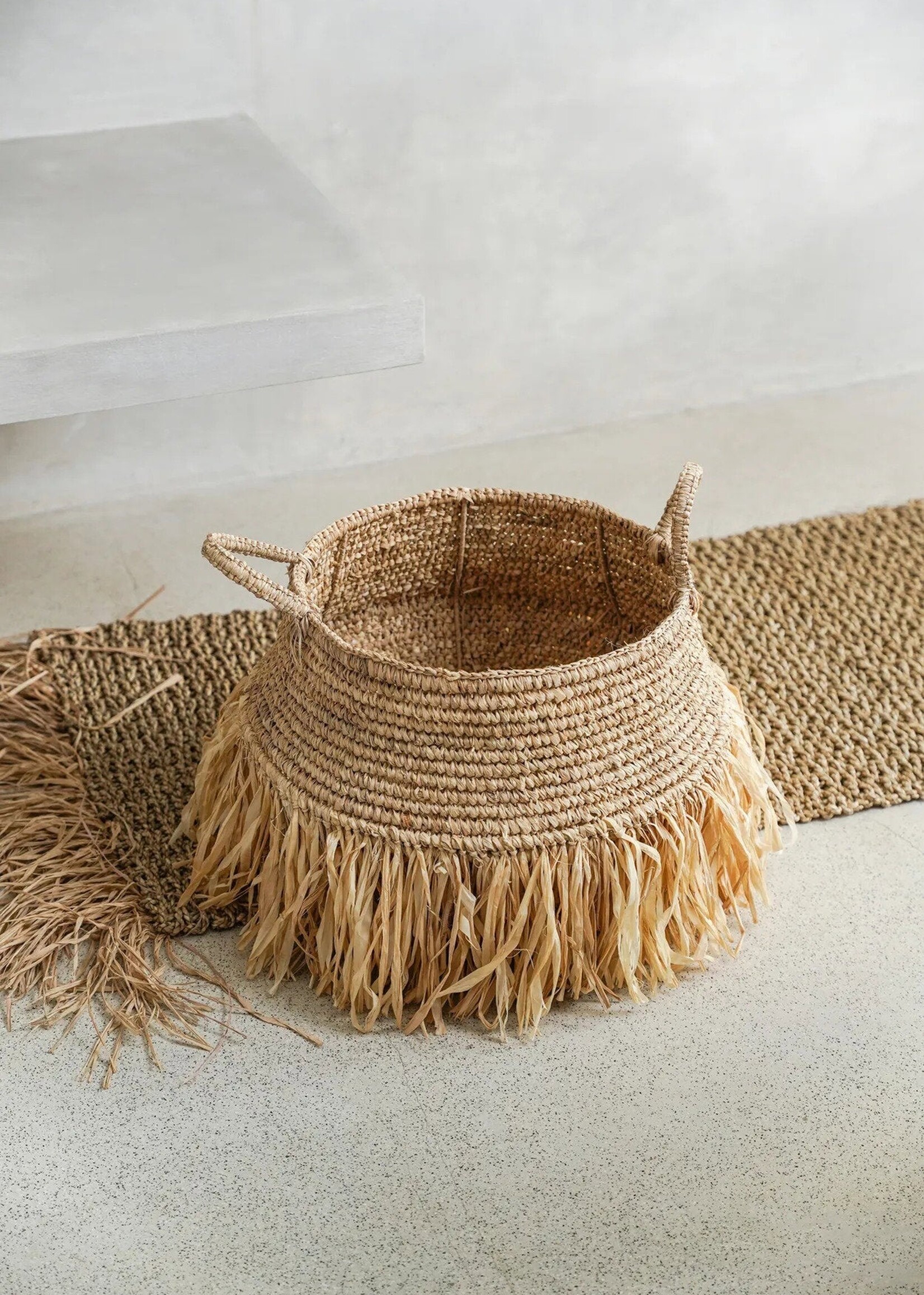 Bazar Bizar Antwerp The Raffia Deluxe Baskets - Natural - Large