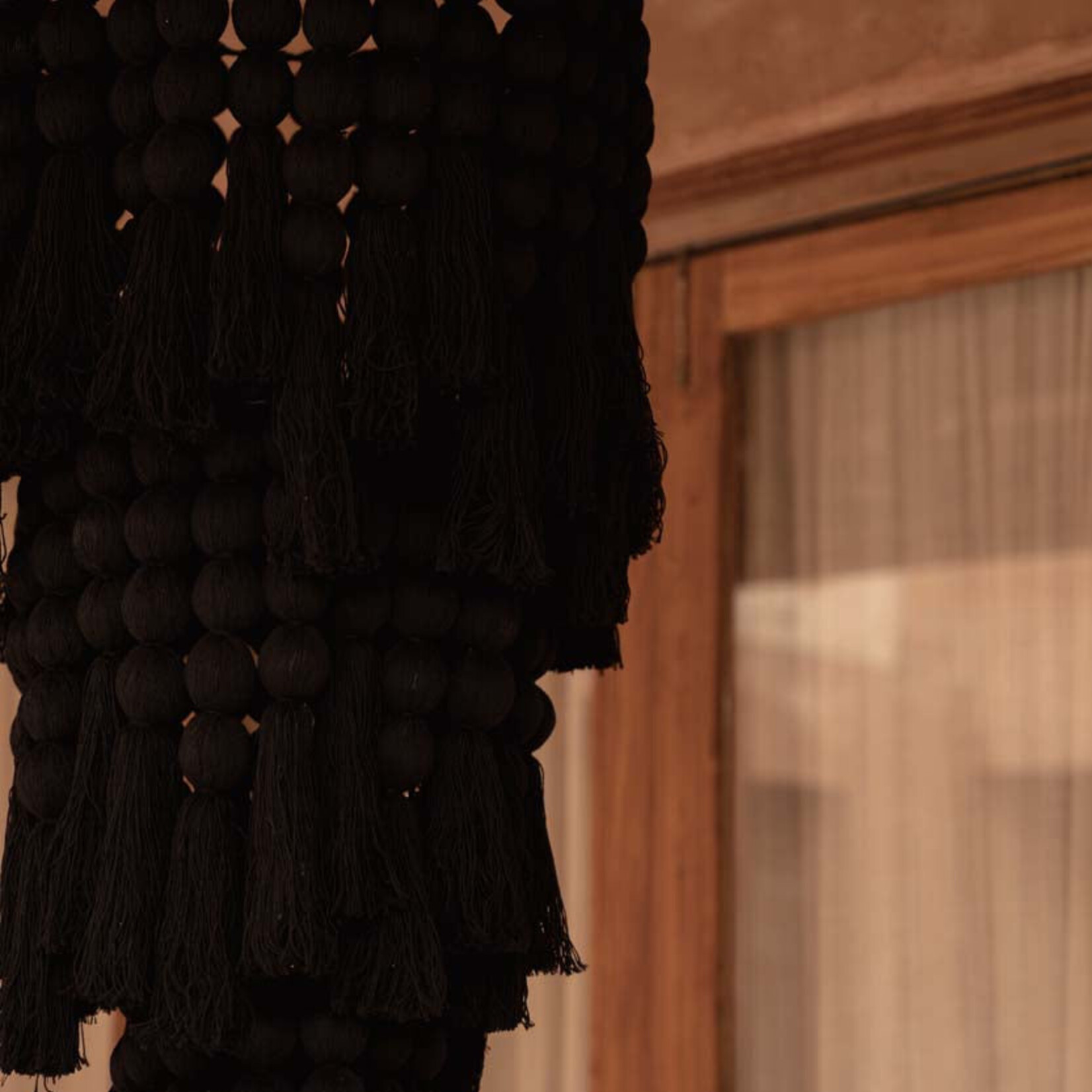Bazar Bizar Antwerp The Nomad Cotton Chandelier - Black - XL