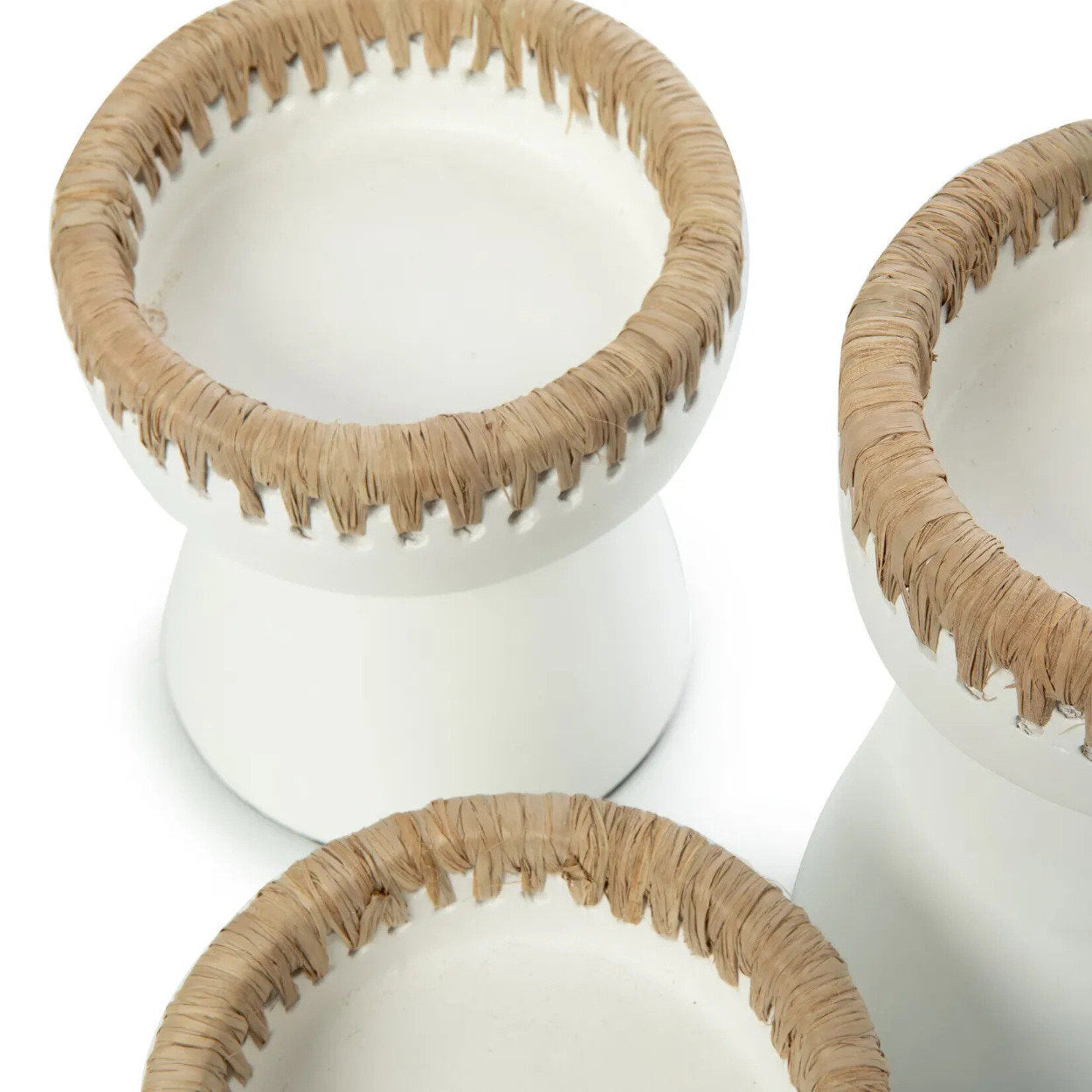 Bazar Bizar Antwerp The Pretty Candle Holder - White Natural - M