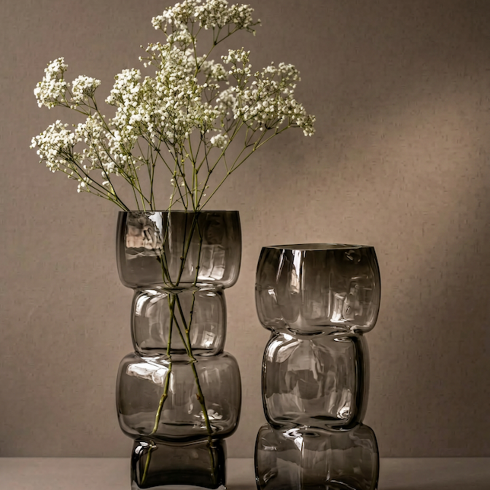Bazar Bizar Antwerp The Cubes Vase - Dark Grey - L