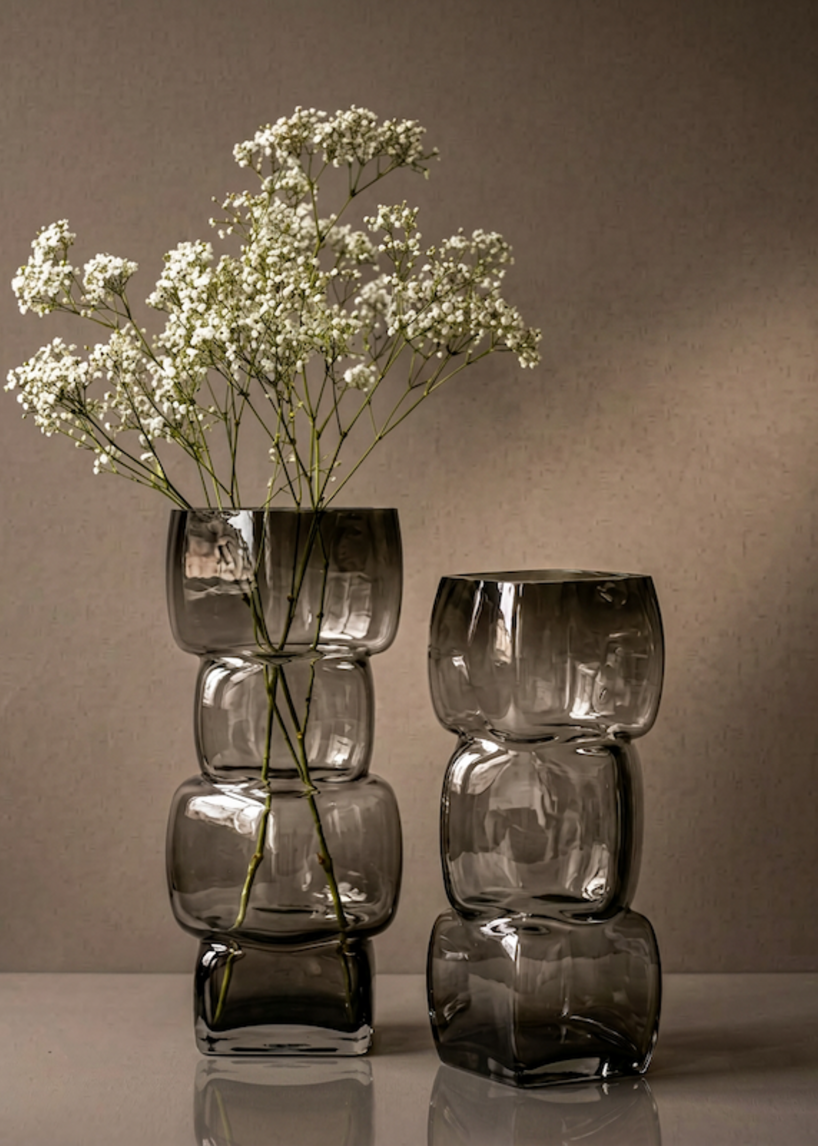 Bazar Bizar Antwerp The Cubes Vase - Dark Grey - L