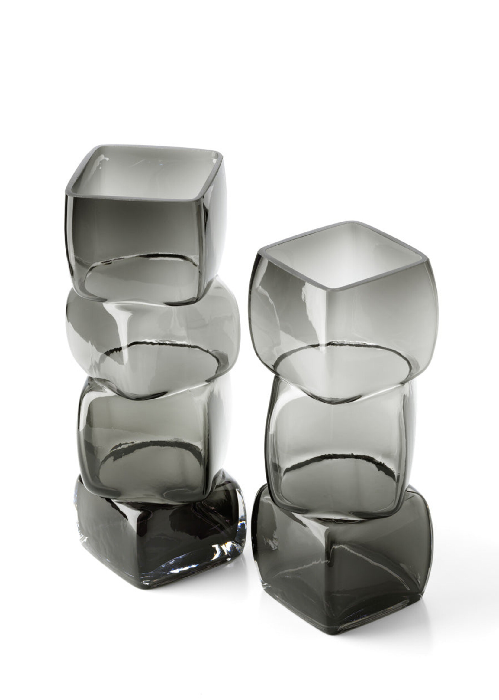 Bazar Bizar Antwerp The Cubes Vase - Dark Grey - L
