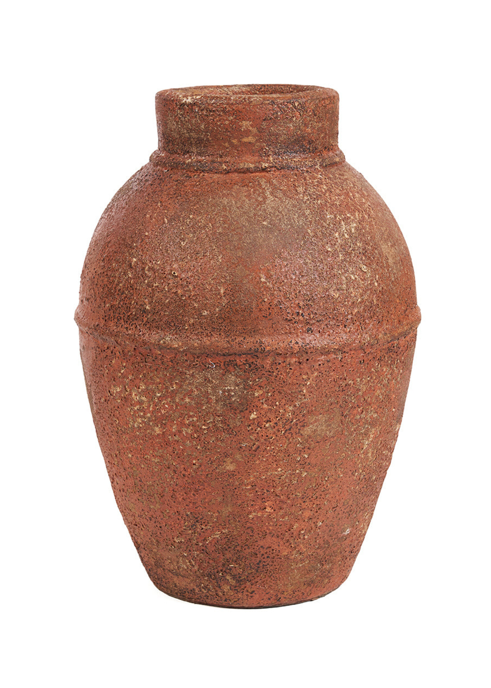 Bazar Bizar Antwerp The Amphora Rustica Vase - Terracotta - L