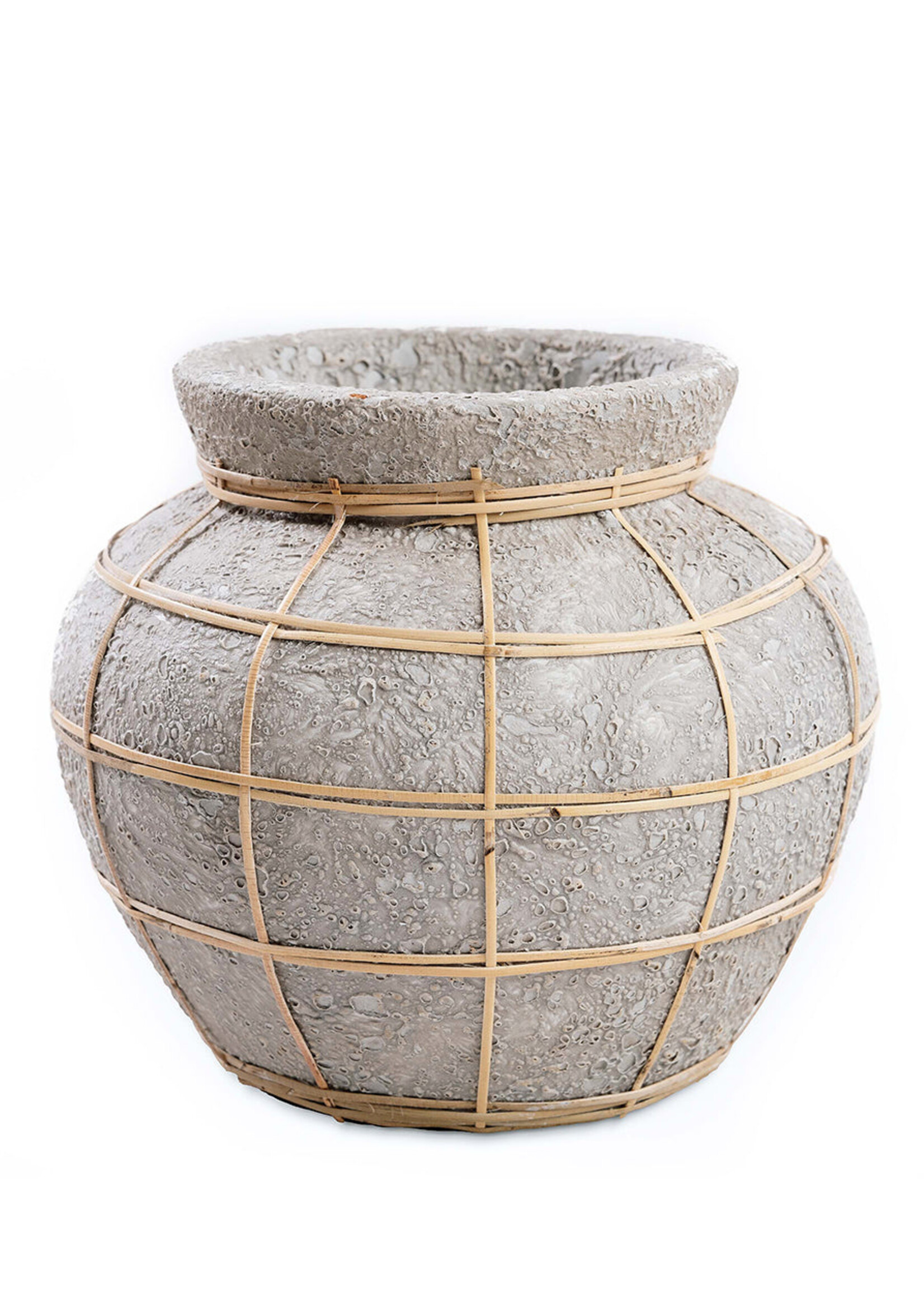 Bazar Bizar Antwerp The Belly Vase - Concrete Natural - M
