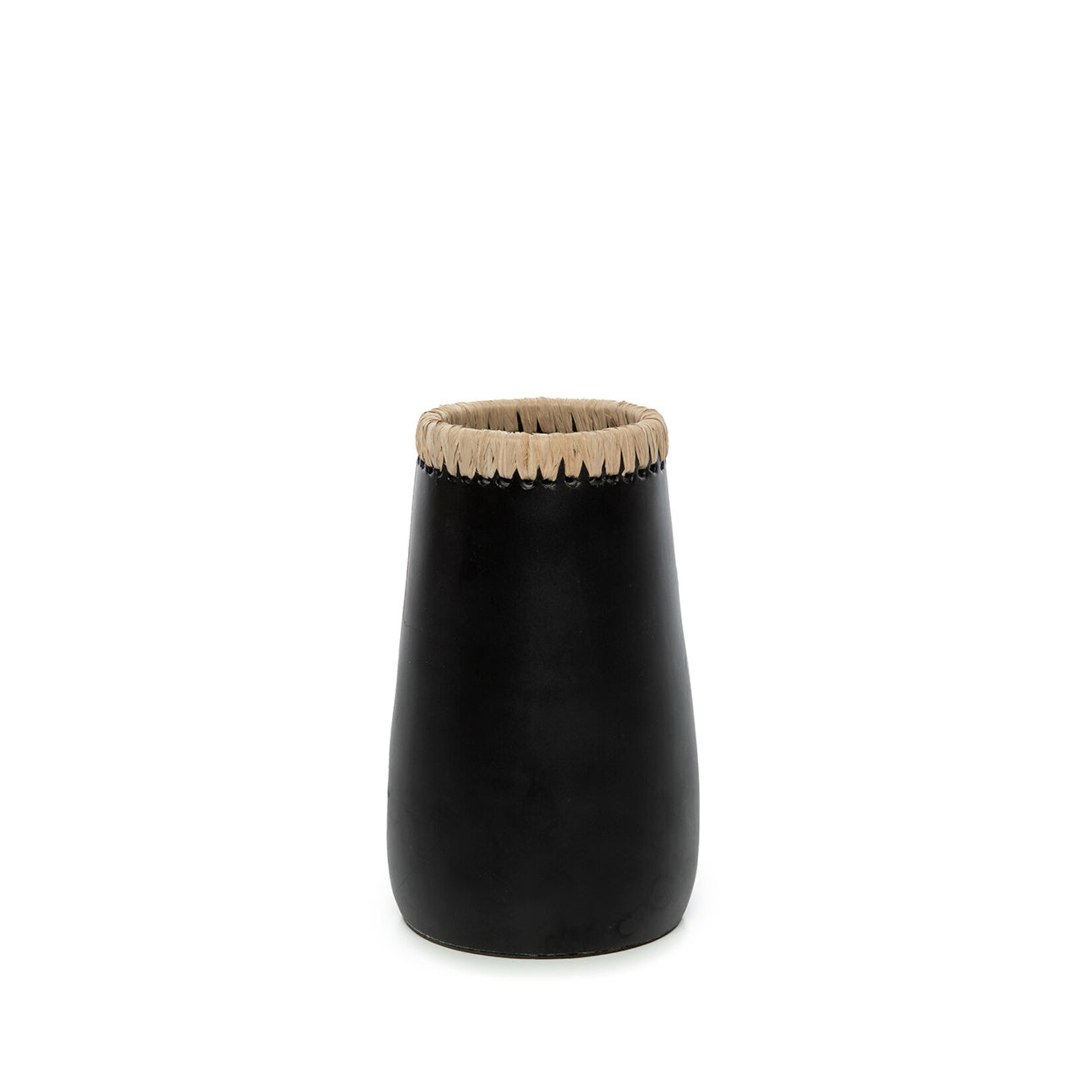 Bazar Bizar Antwerp The Sneaky Vase - Black Natural - S