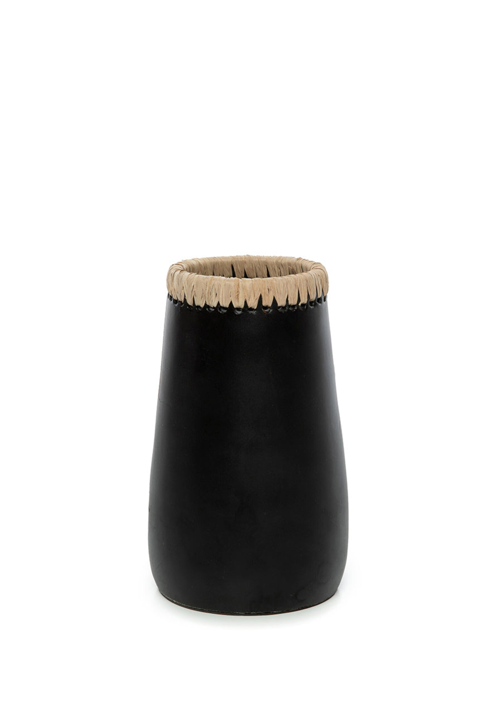 Bazar Bizar Antwerp The Sneaky Vase - Black Natural - S