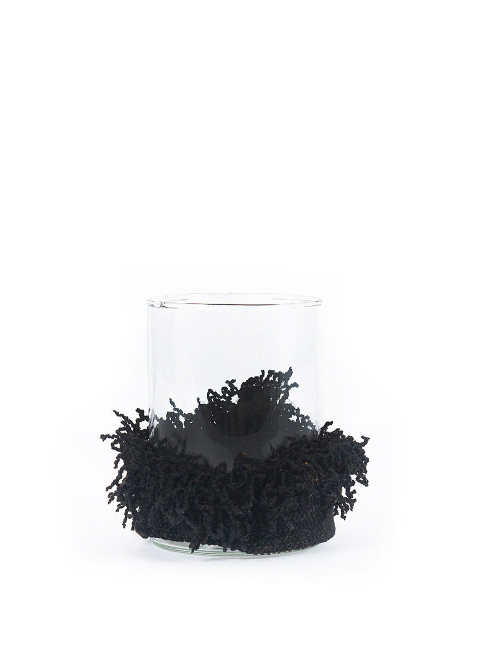 Bazar Bizar Antwerp The Oh My Gee Candle Holder - Black Velvet - M