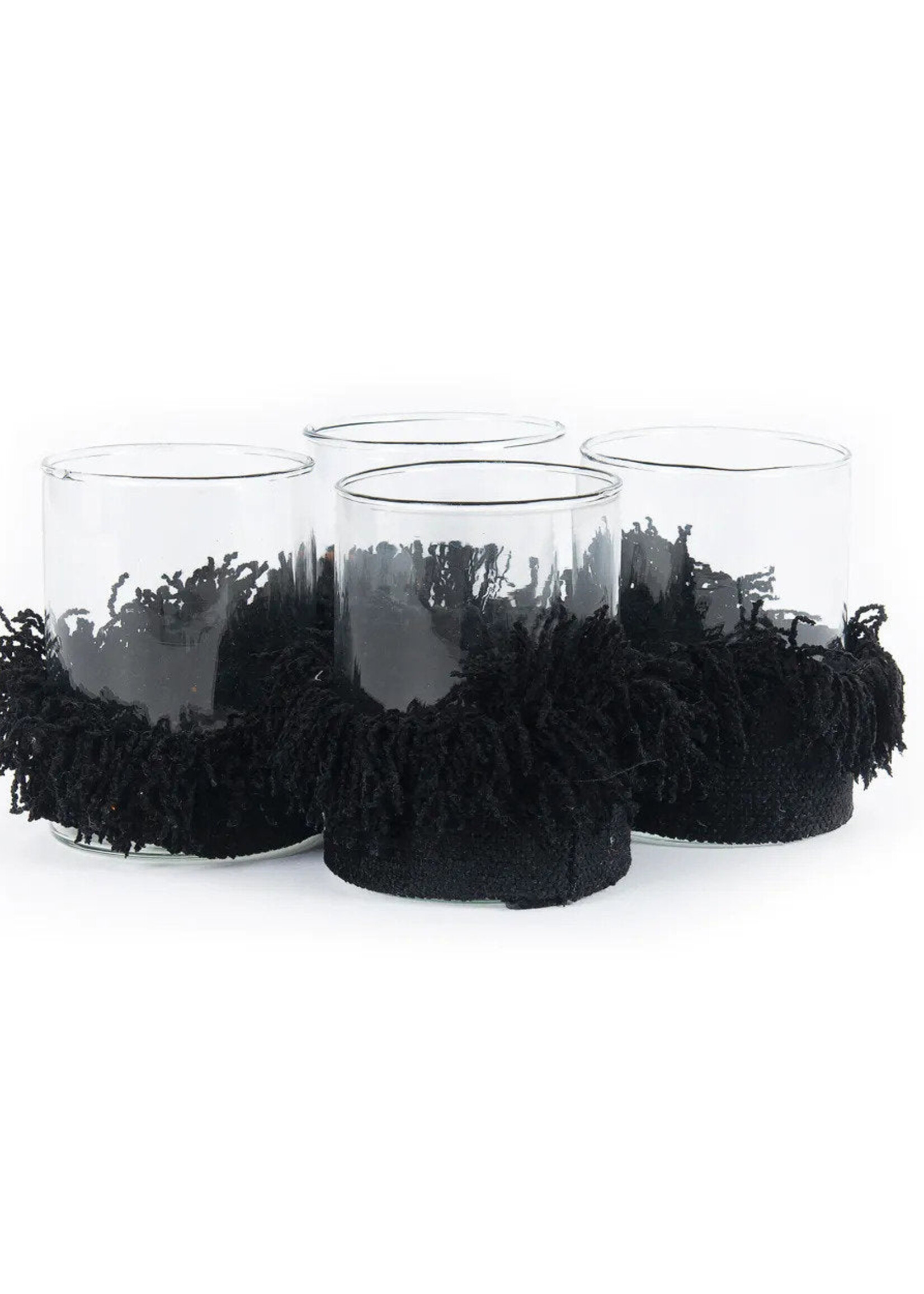 Bazar Bizar Antwerp The Oh My Gee Candle Holder - Black Velvet - M