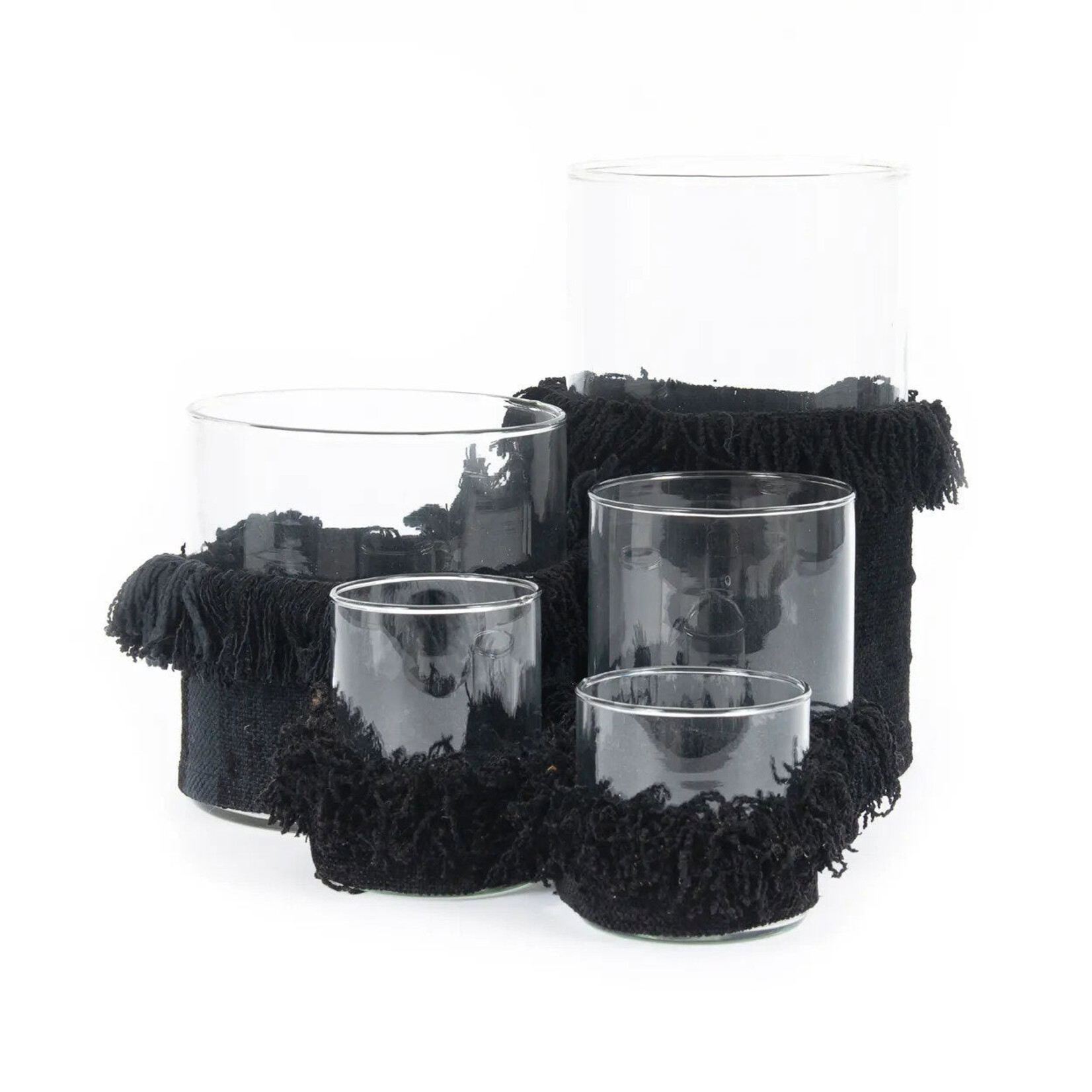 Bazar Bizar Antwerp The Oh My Gee Candle Holder - Black Velvet - M
