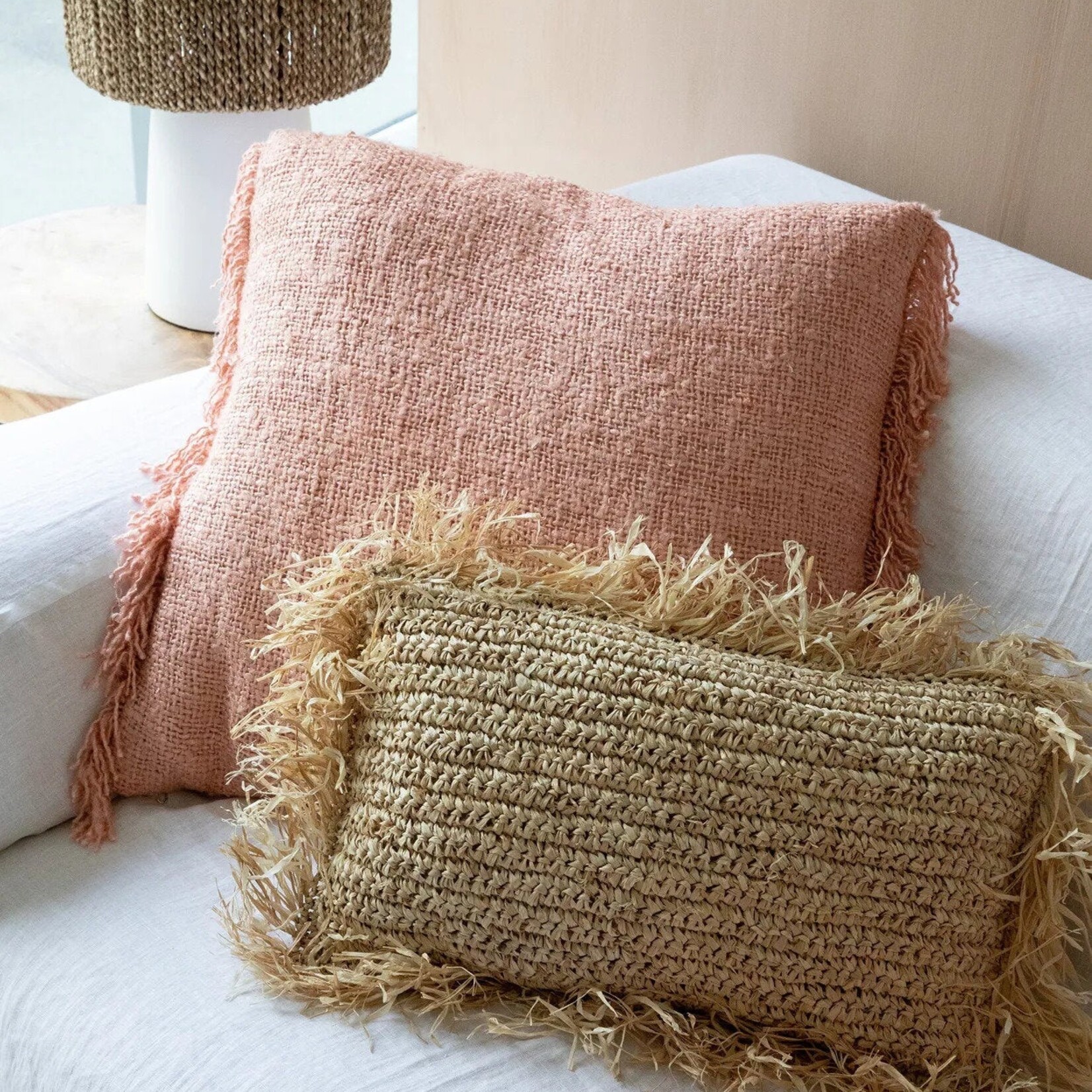 Bazar Bizar Antwerp The Oh My Gee Cushion Cover - Salmon Pink - 60x60